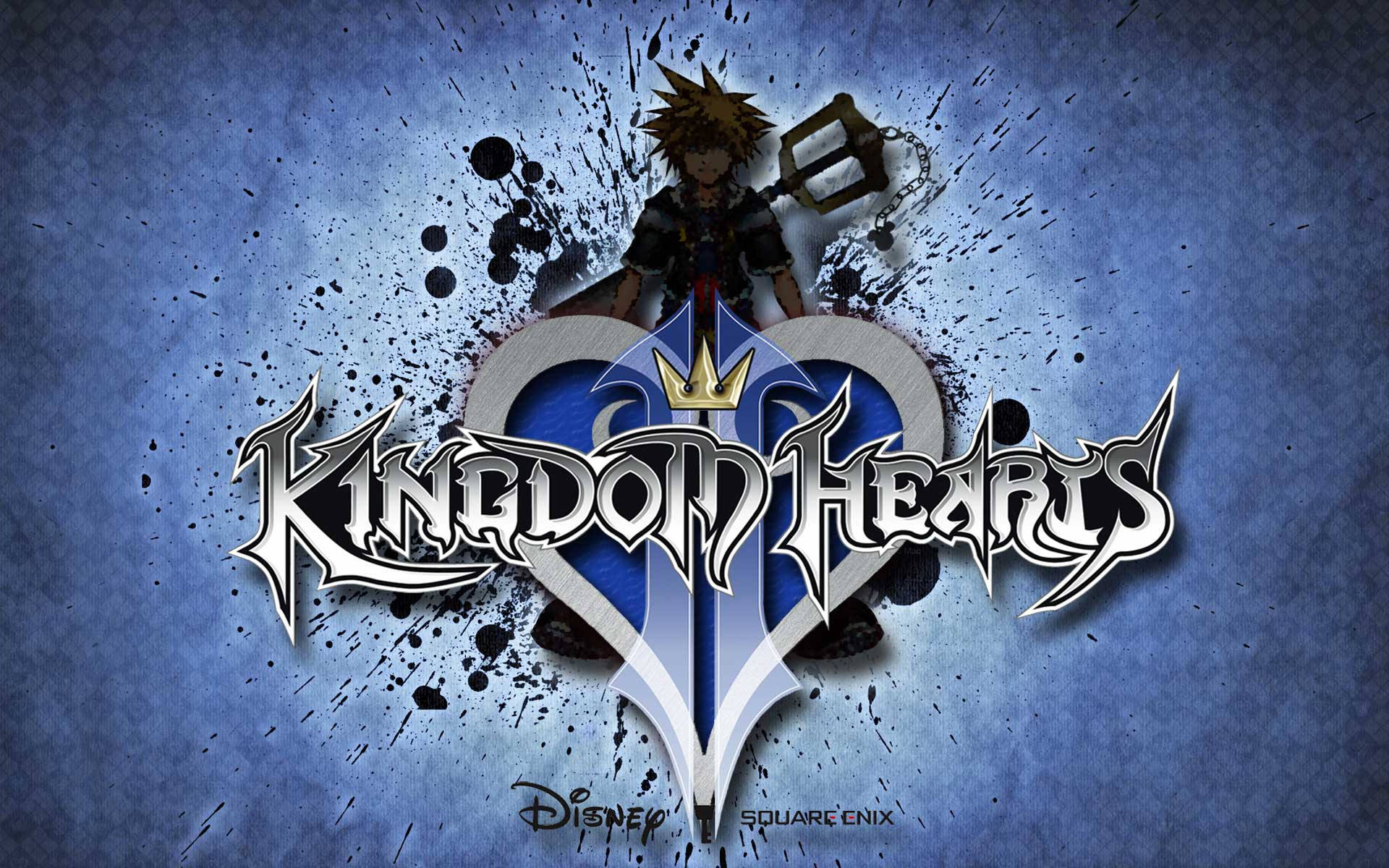 Magandang Ilustrasyon ng Logo ng Kingdom Hearts Wallpaper