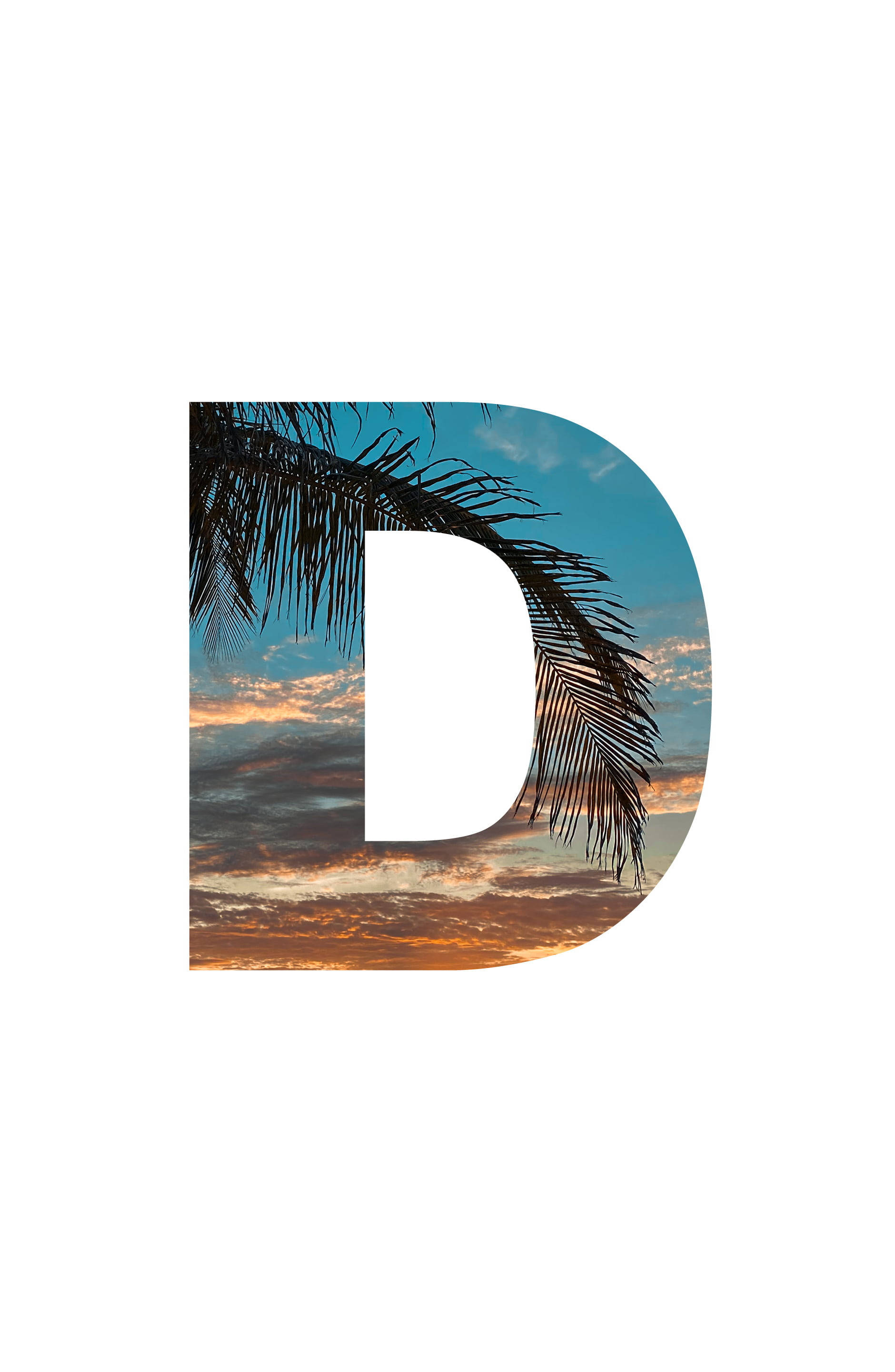 Magandang Letter D-Shaped Picture Wallpaper