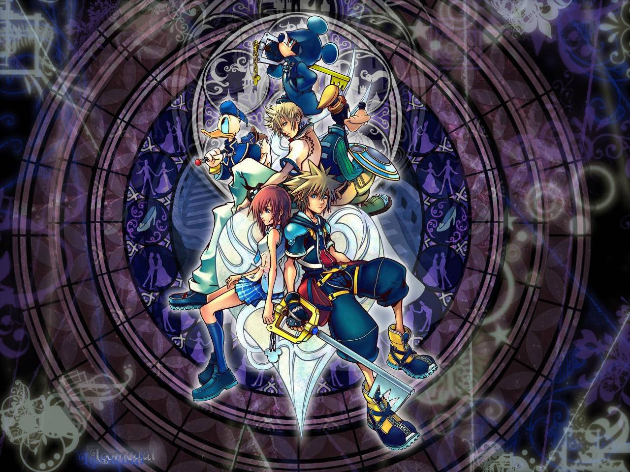 Magandang Logo ng Kingdom Hearts Wallpaper