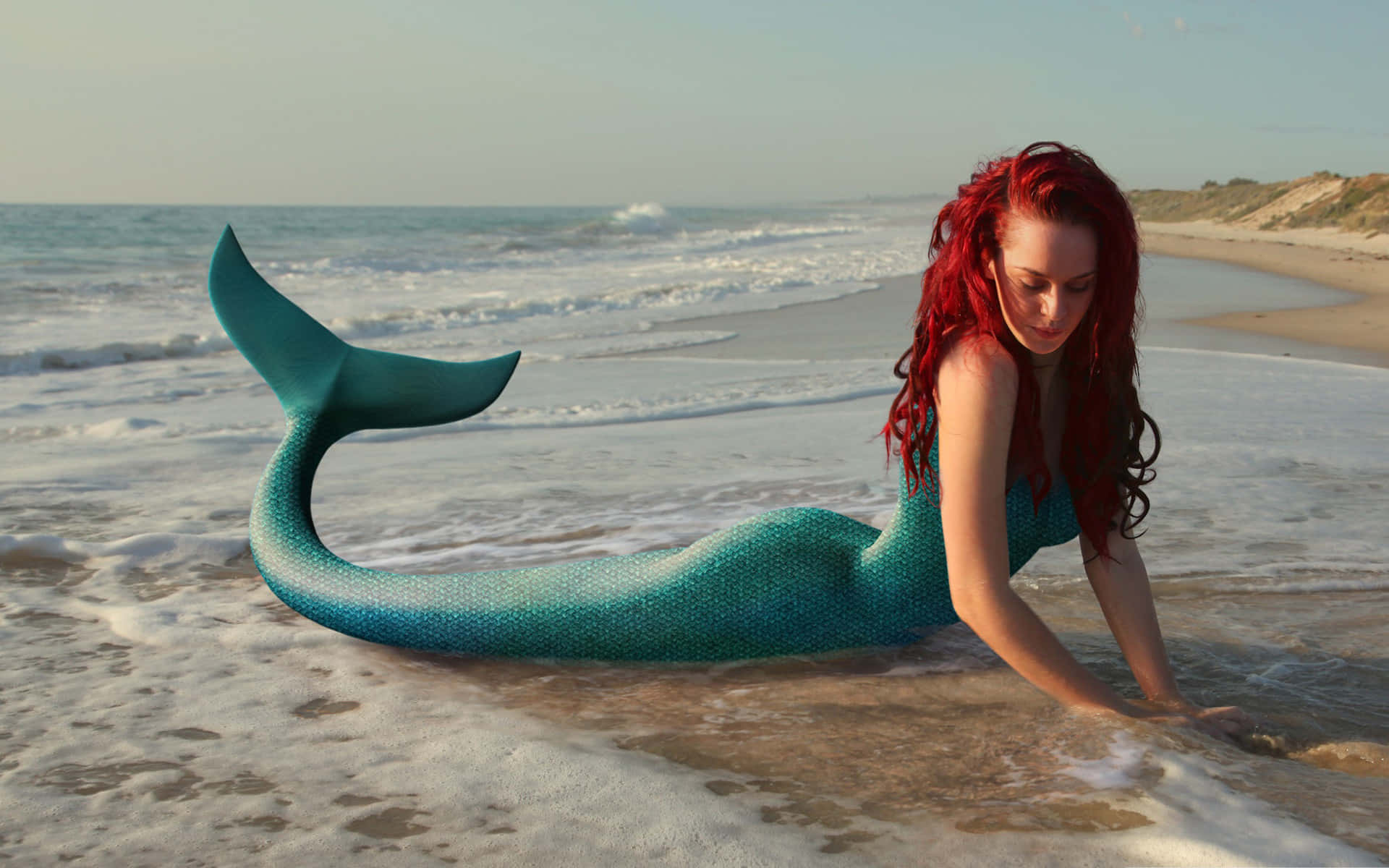 Magandang Sirena na 3D Wallpaper