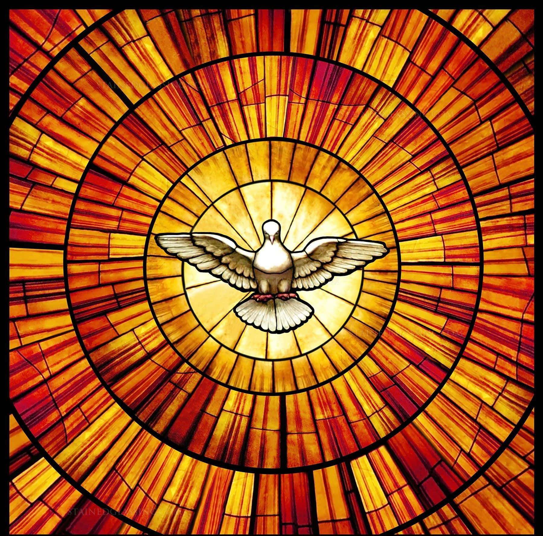 Magandang Stained Glass Window Wallpaper