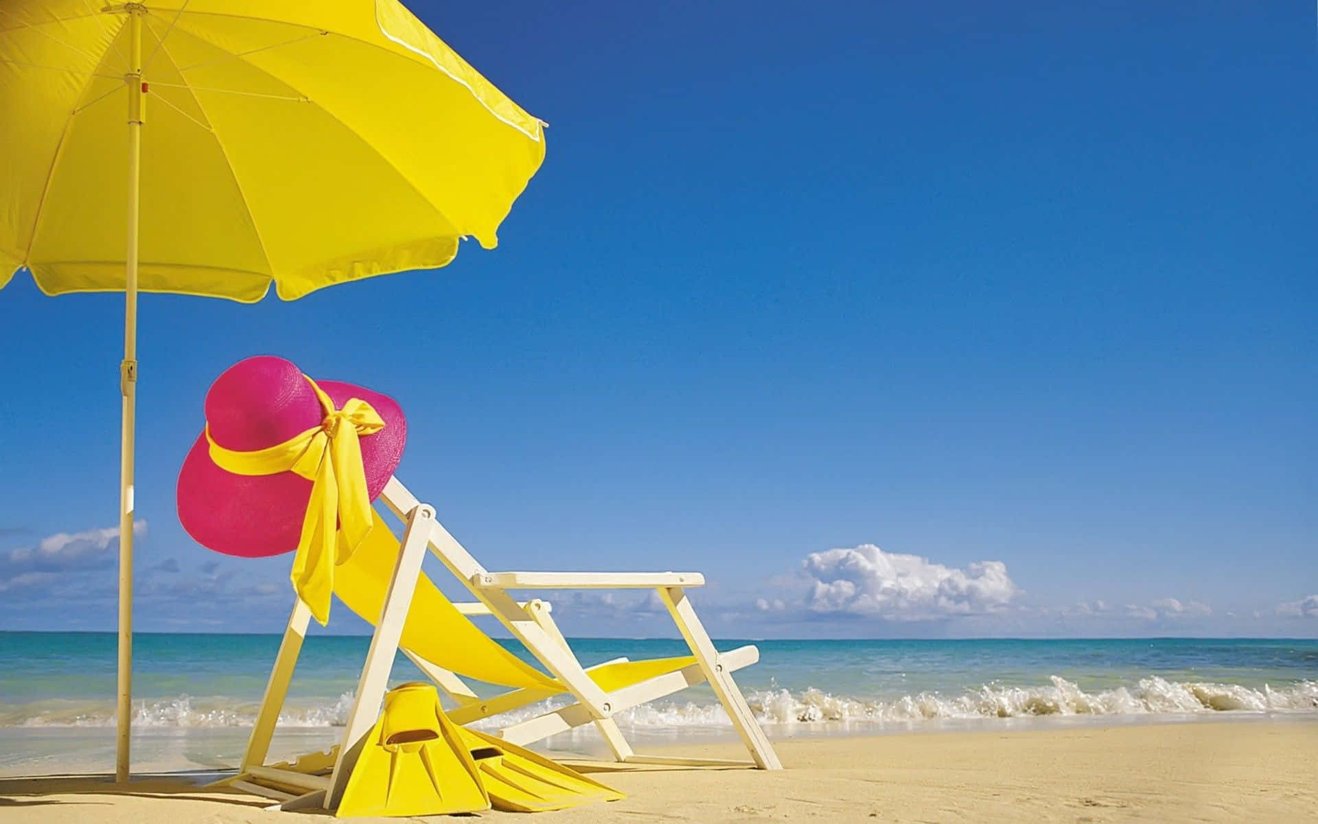 Magandang Summer Hat Fins Wallpaper