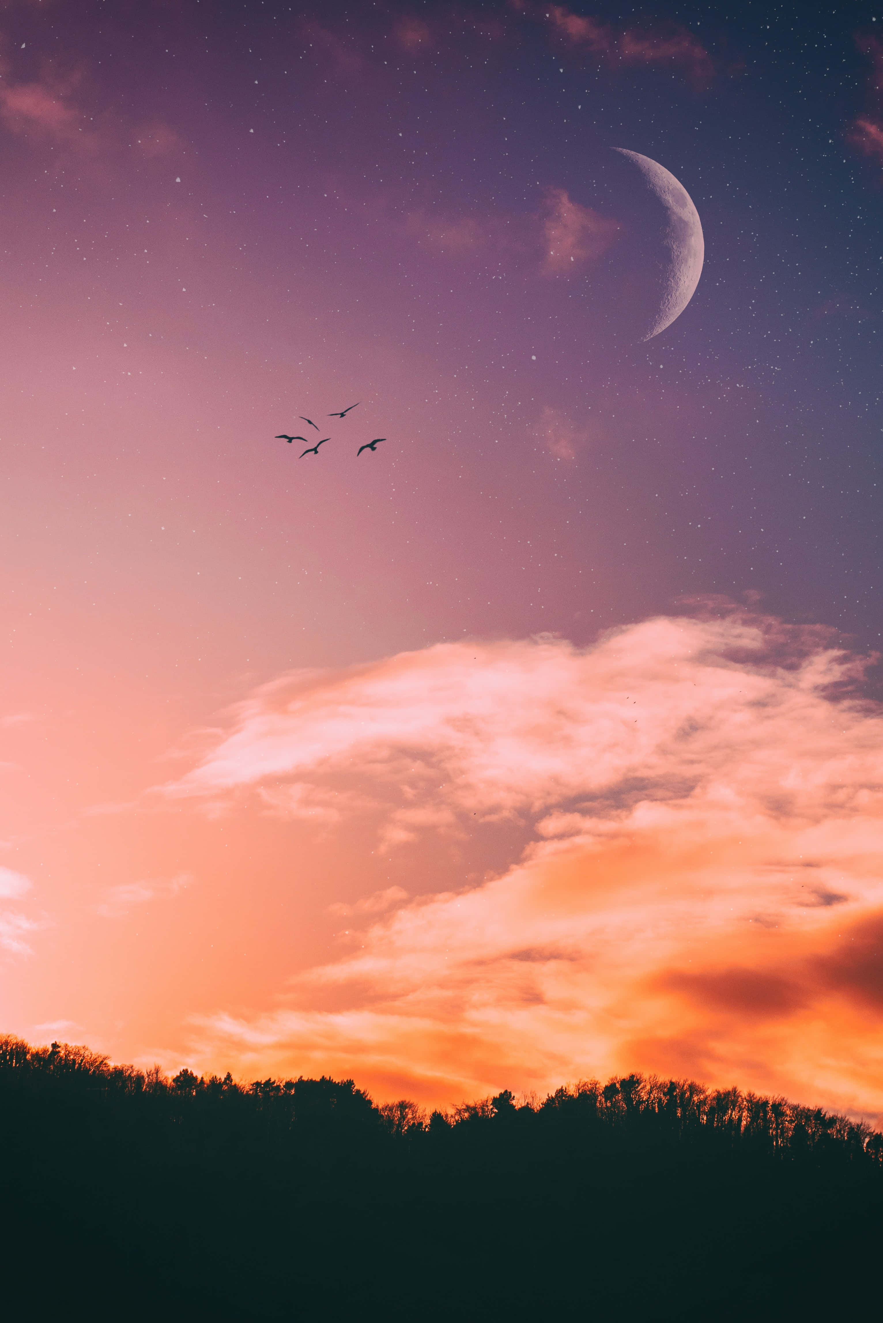 Magandang Sunset Sky Picture Wallpaper