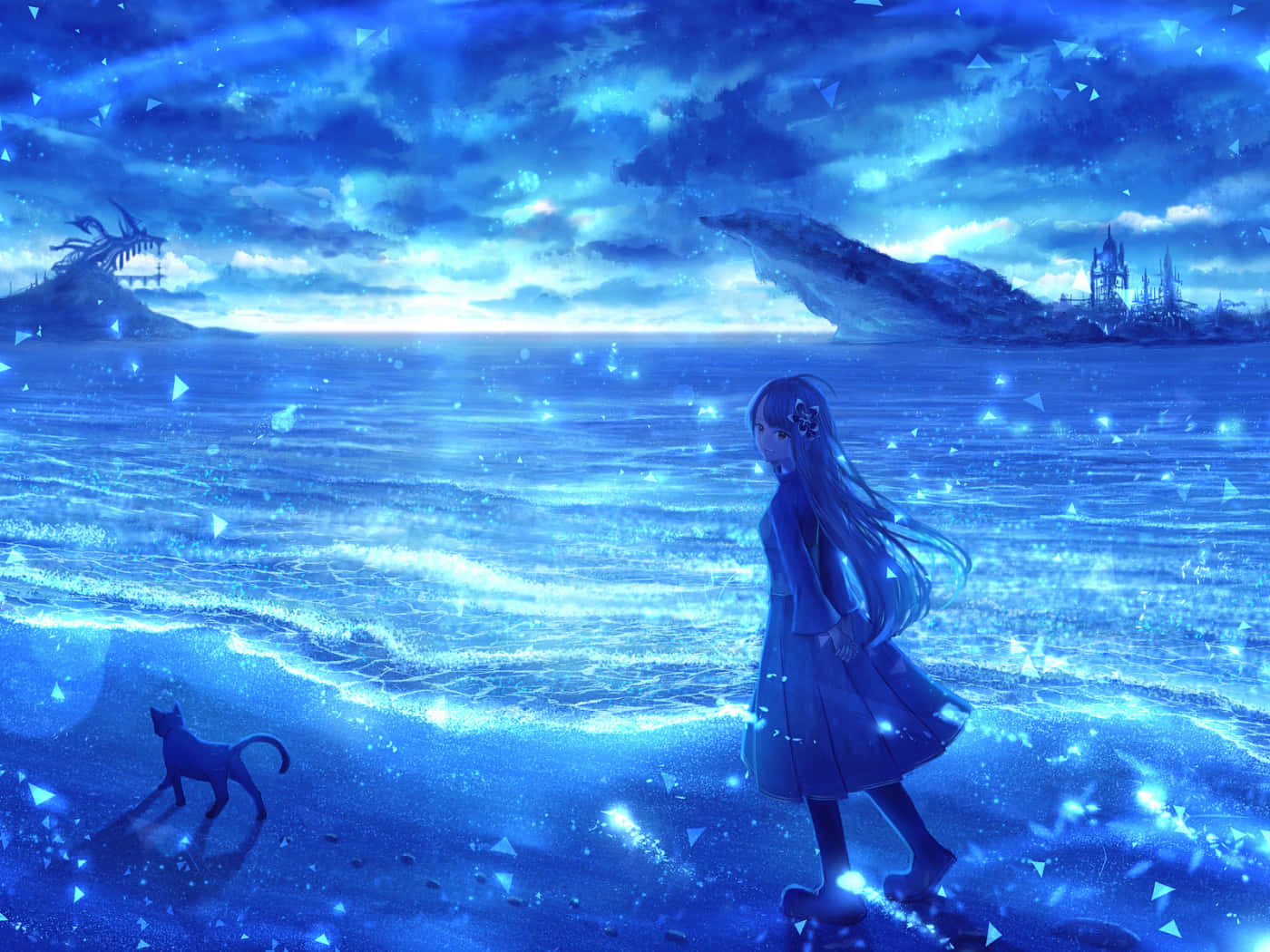Magandang Tanawin ng Anime Wallpaper