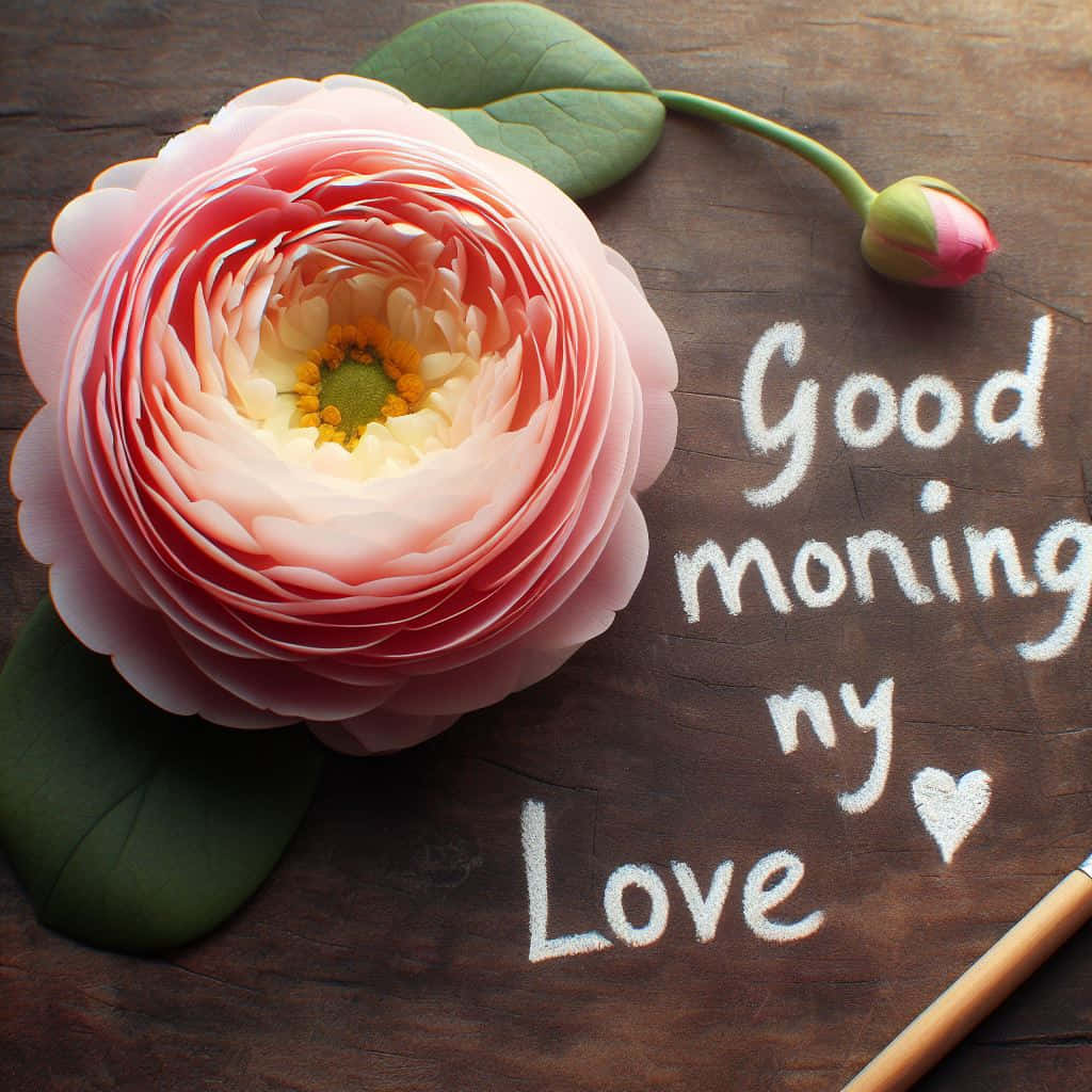 Magandang Umaga Mahal Ko Pagbati sa Bulaklak Wallpaper