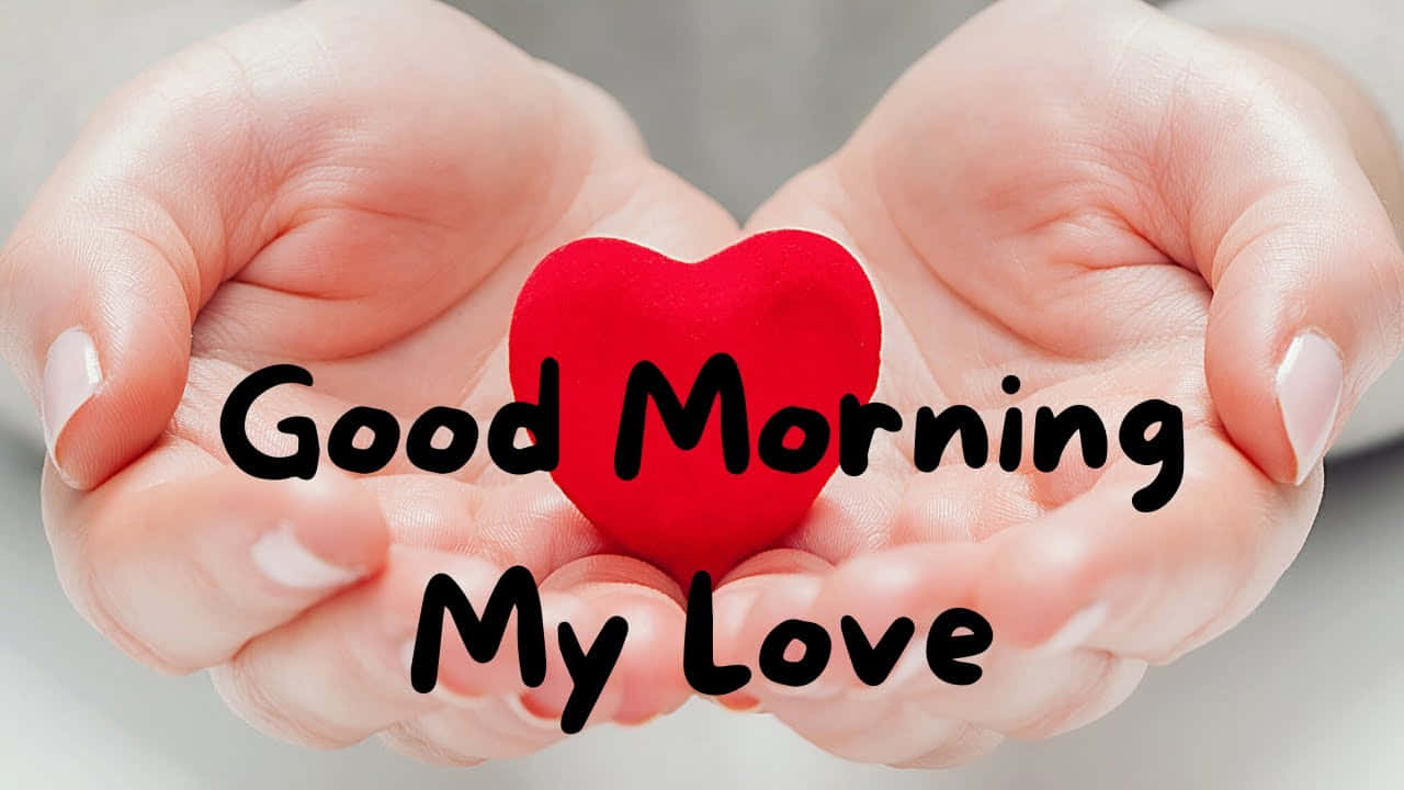 Magandang Umaga Aking Mahal Puso Kamay Wallpaper