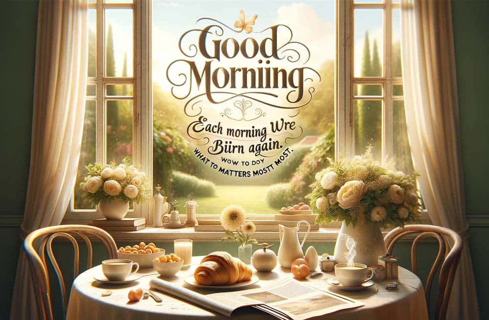 Magandang Umaga Mahal Ko Inspirational Quote Wallpaper