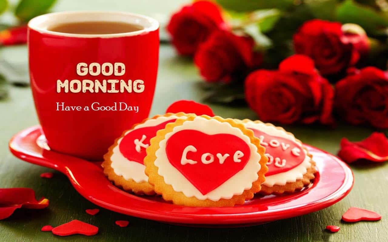 Magandang Umaga Mahal Coffee at Cookies Wallpaper