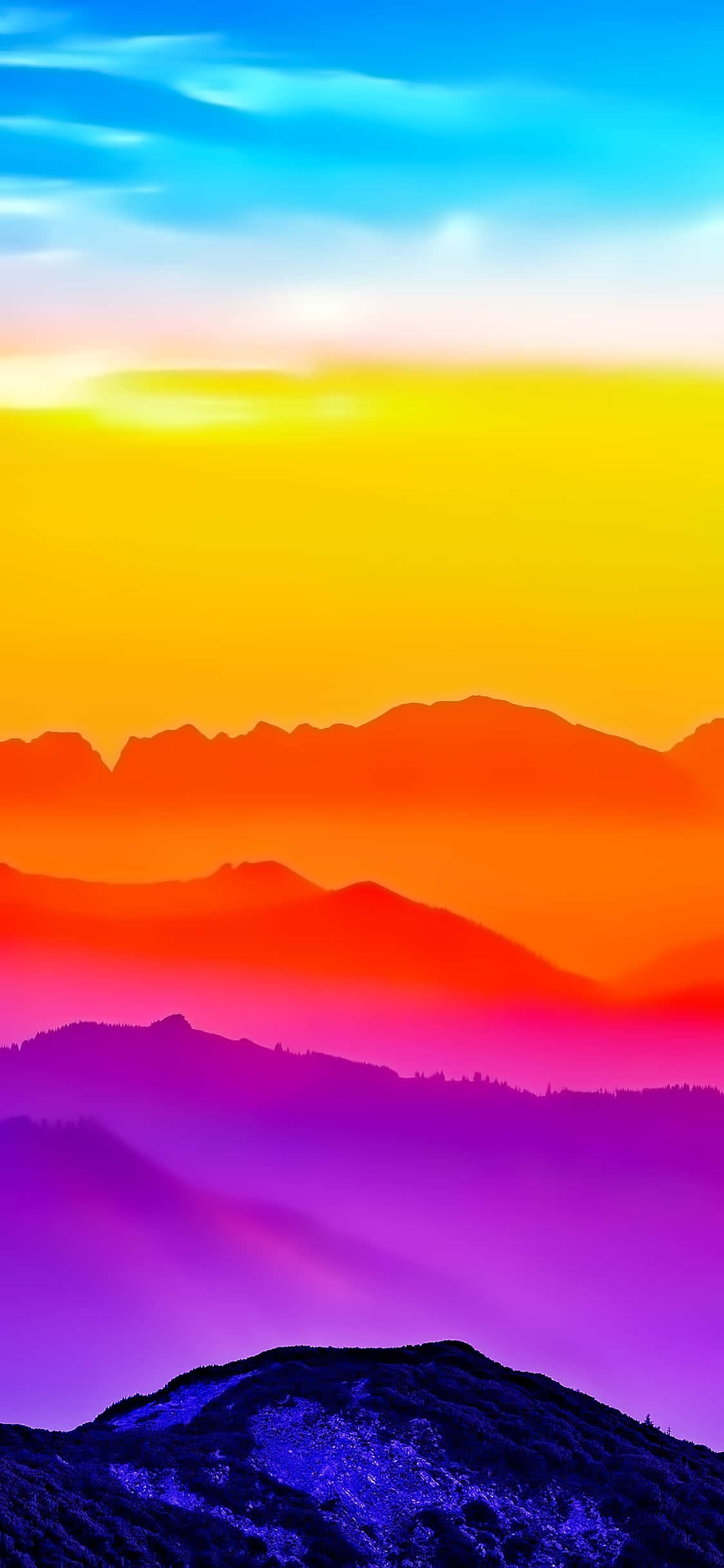 Magdagdag ng Isang Splash ng Kulay sa Iyong Buhay Gamit ang Colorful iPhone Wallpaper