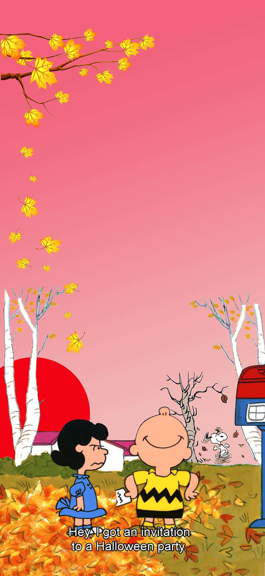 Magdiwang ng Halloween kasama si Snoopy at Charlie Brown at lahat ng iyong paboritong karakter ng Peanuts! Wallpaper