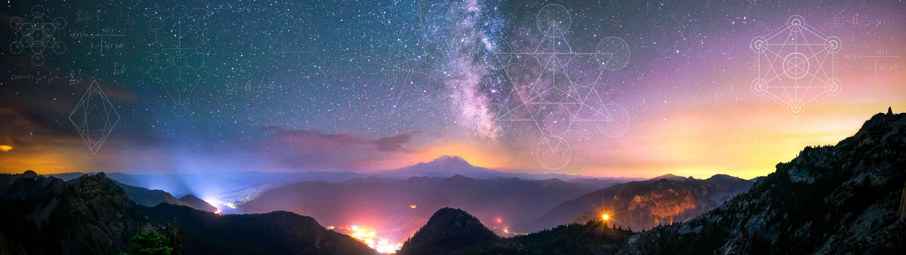 Maghanap ng Aliw sa Kagandahan ng Matematika Wallpaper