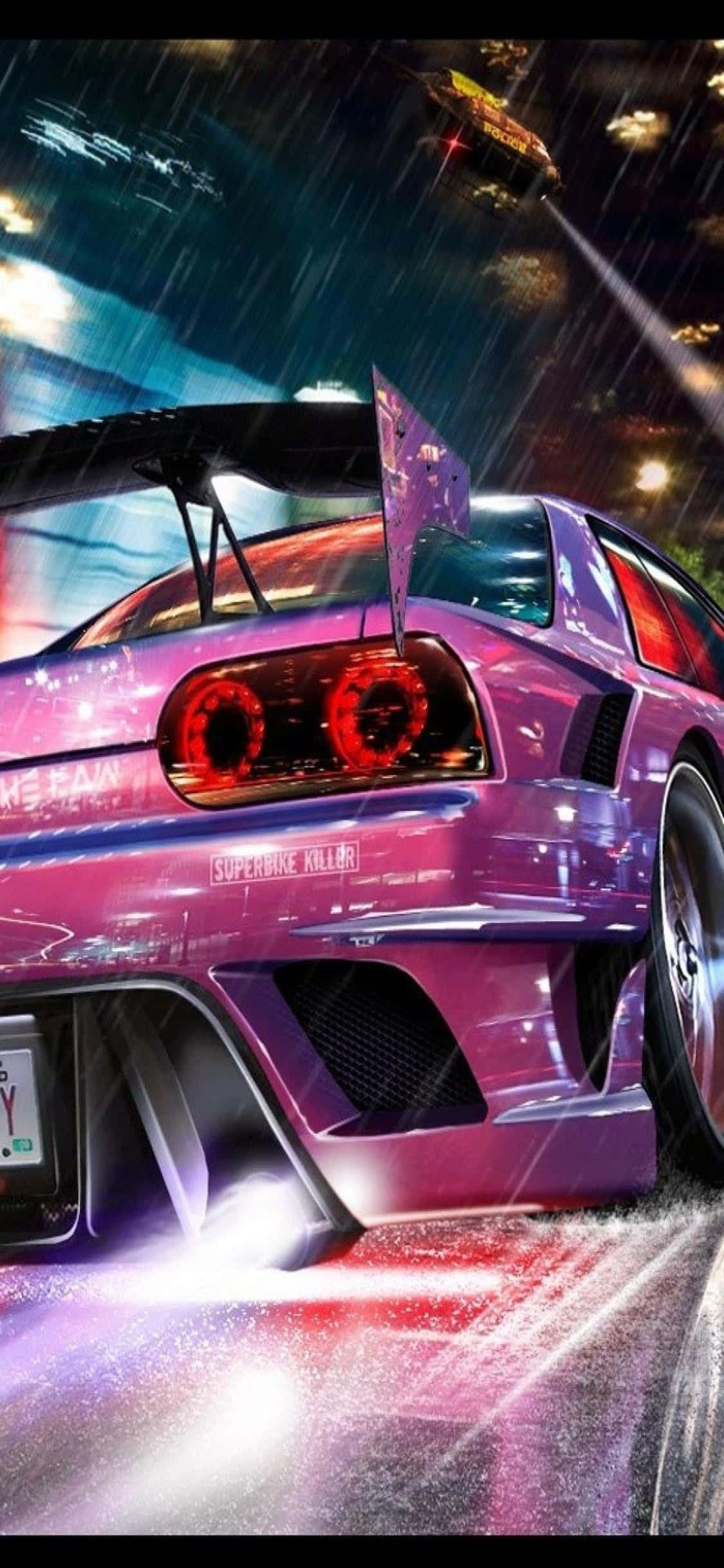 Maghanda na Magbilis sa Need for Speed Heat sa iPhone Xs Wallpaper