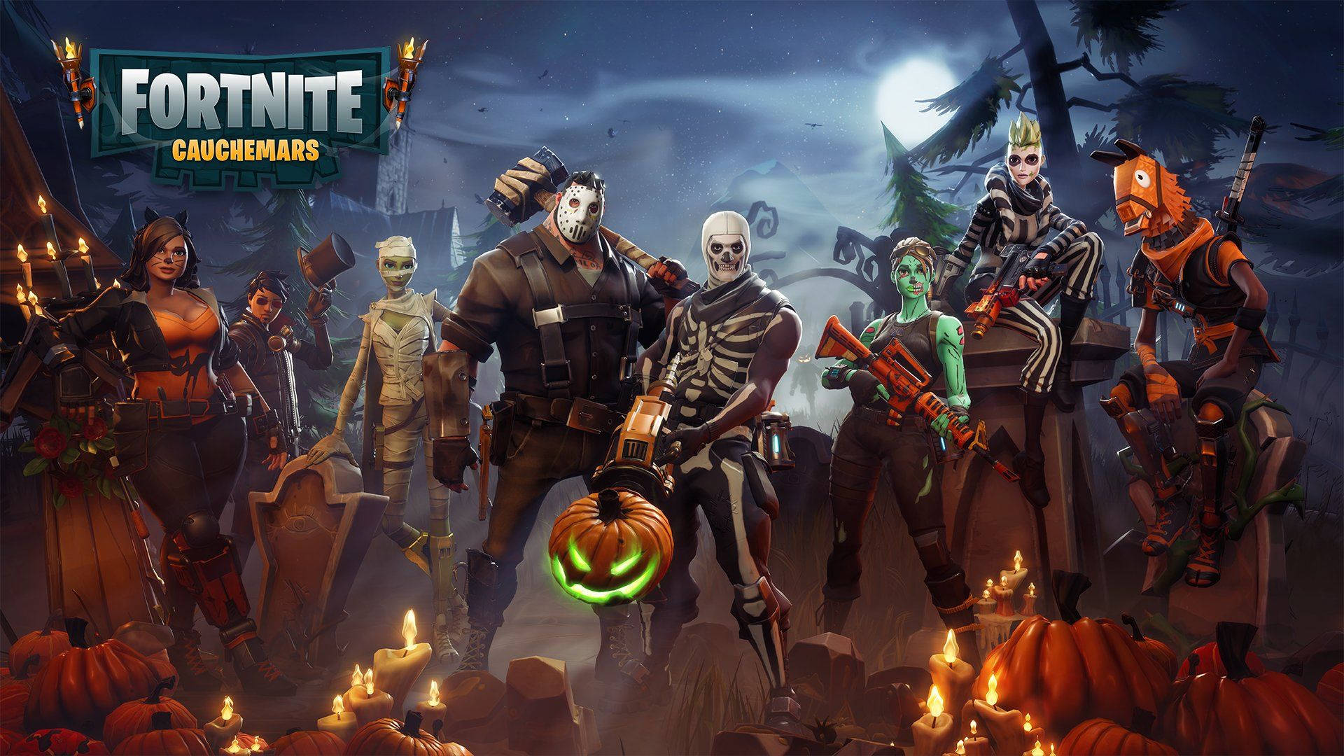 Maghanda para sa Halloween kasama ang Ifrit Outfit sa Fortnite Wallpaper
