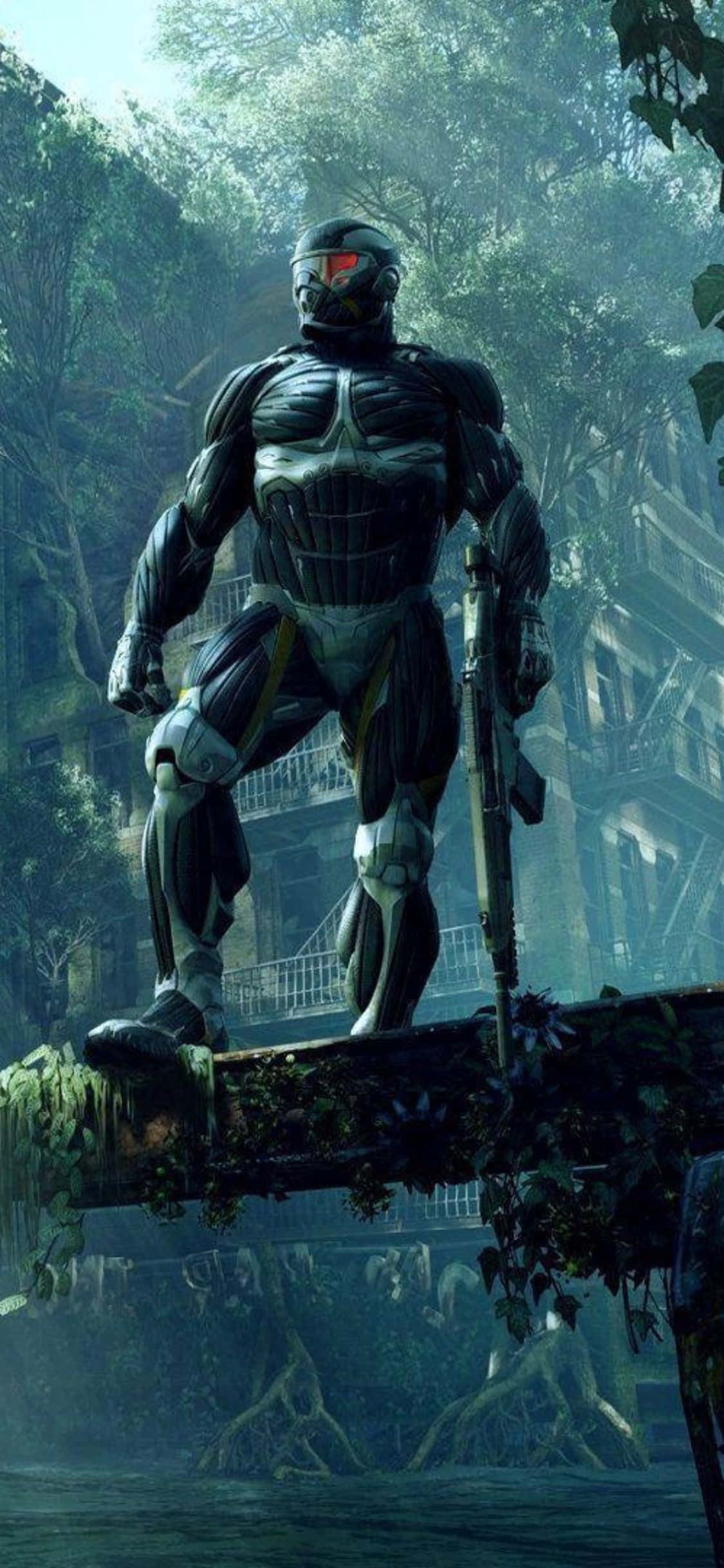 Maghanda para sa isang Epic na Pakikipagsapalaran gamit ang iPhone X at Crysis 3 Wallpaper
