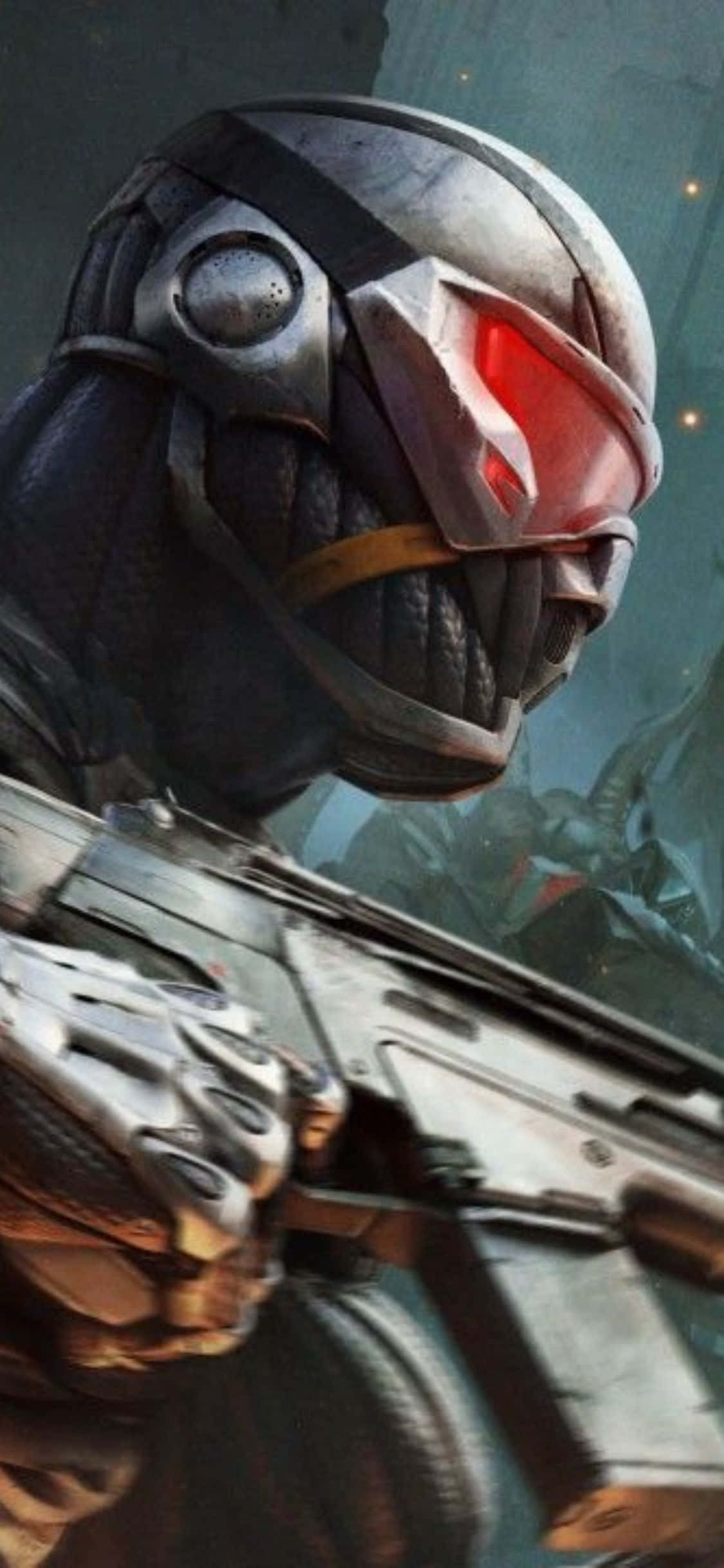 Maghanda para sa matinding gaming eksperyens gamit ang iPhone X at Crysis 3 Wallpaper