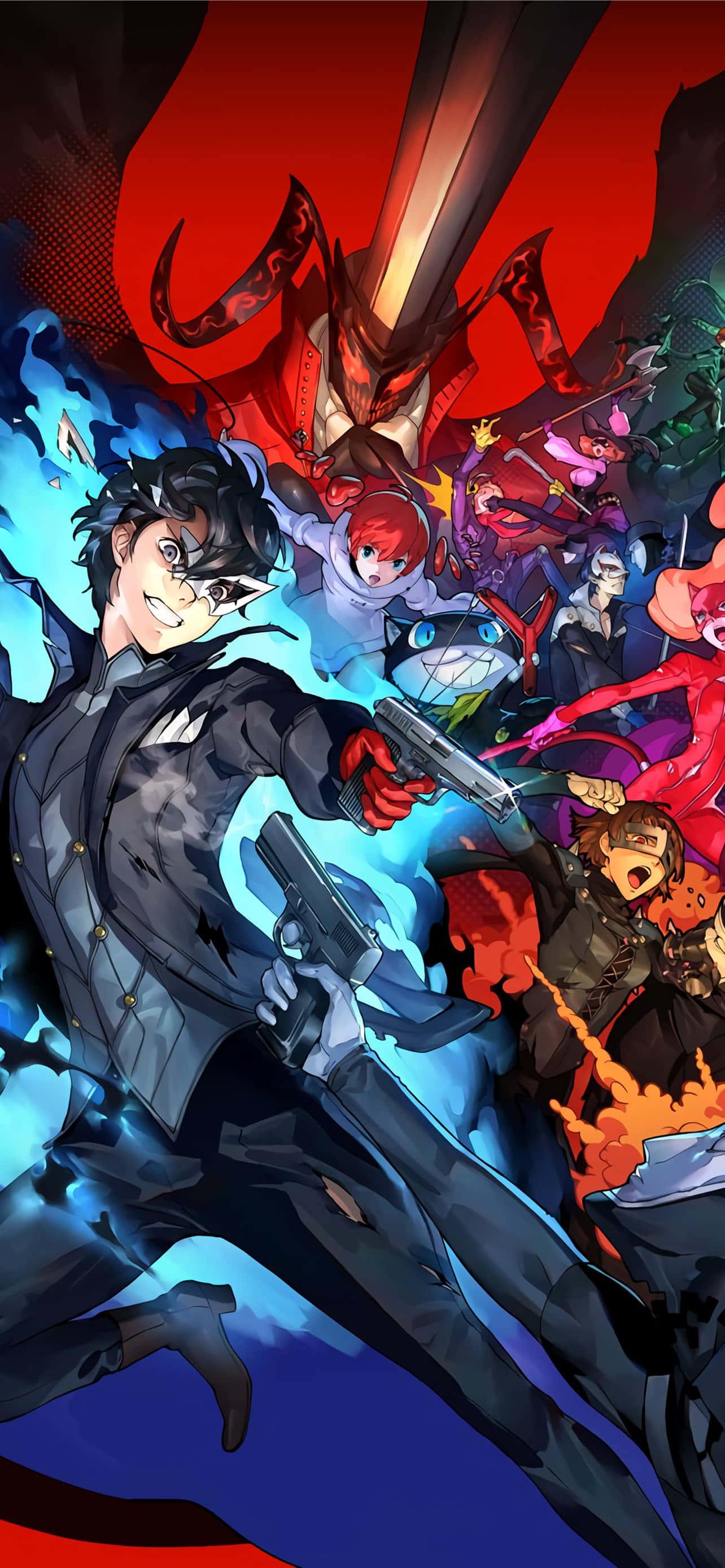 Maghanda para sa nakakabig na biyahe ng Persona 5 na ngayon ay available sa iPhone Wallpaper