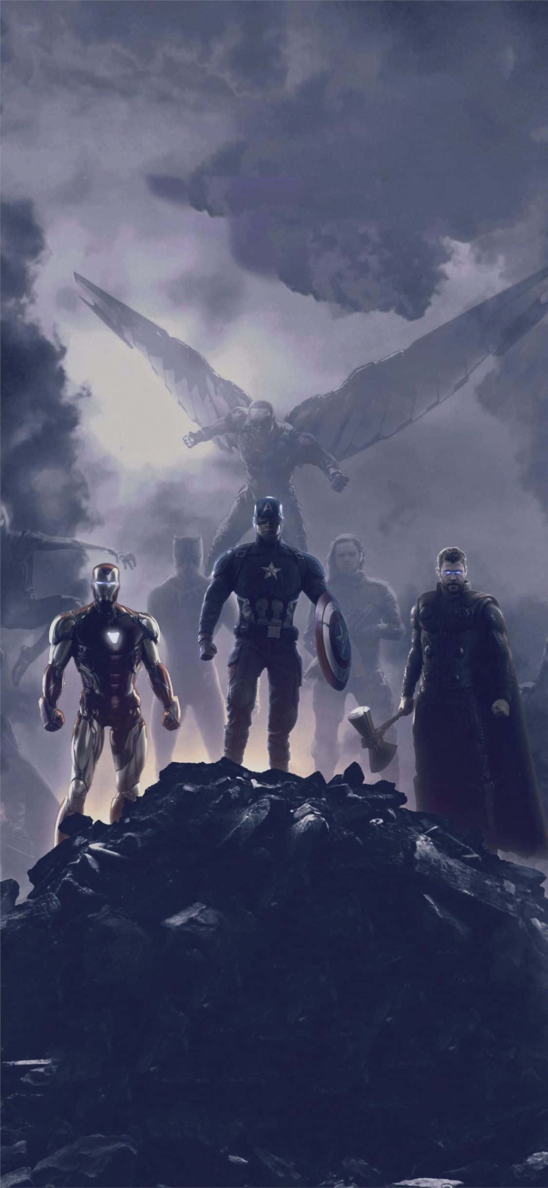 Maghanda para sa ultimate Marvel experience kasama ang isang iPhone XS at Avengers. Wallpaper