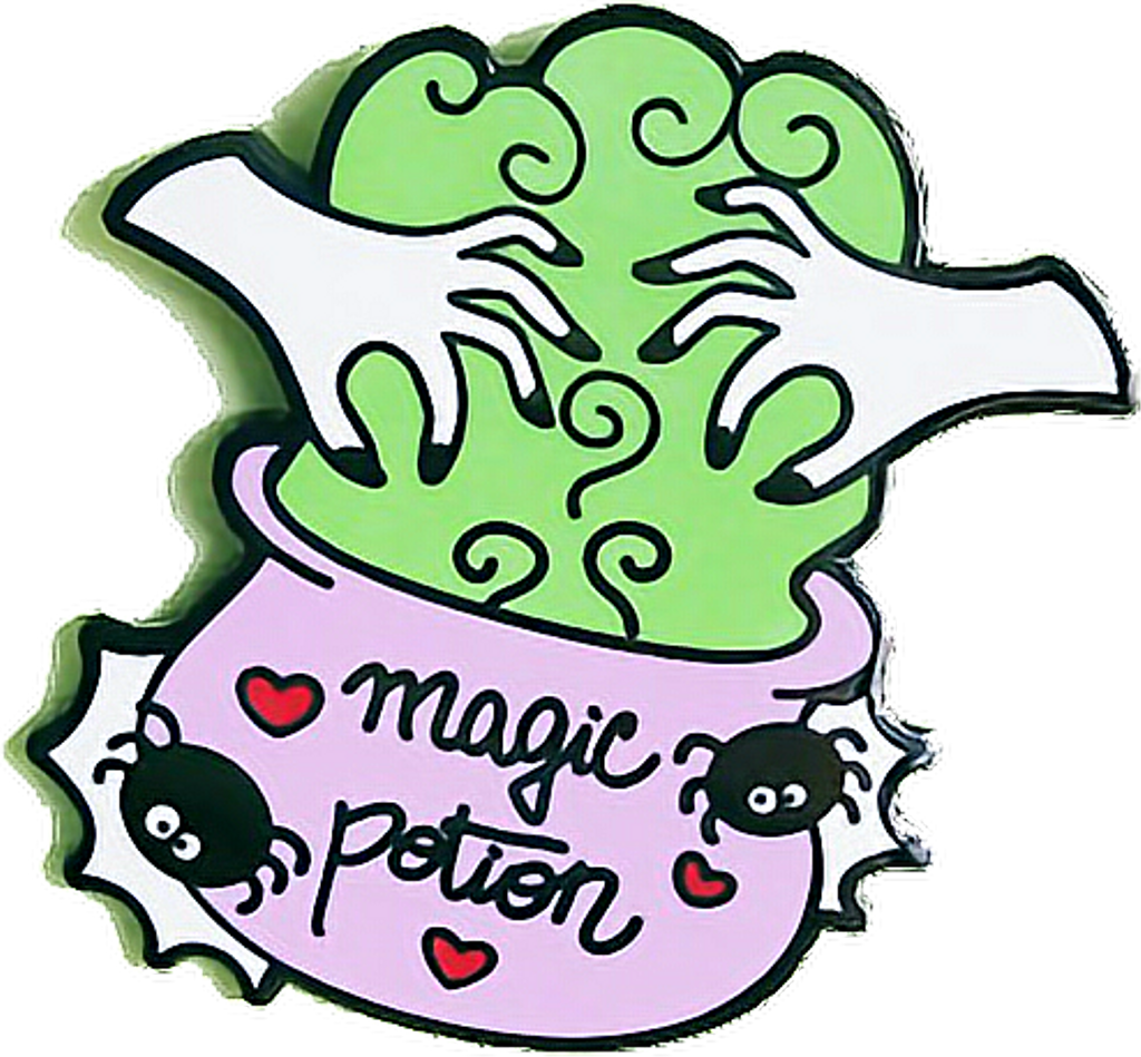 Magic Potion Cauldron Pin para sa Halloween Wallpaper