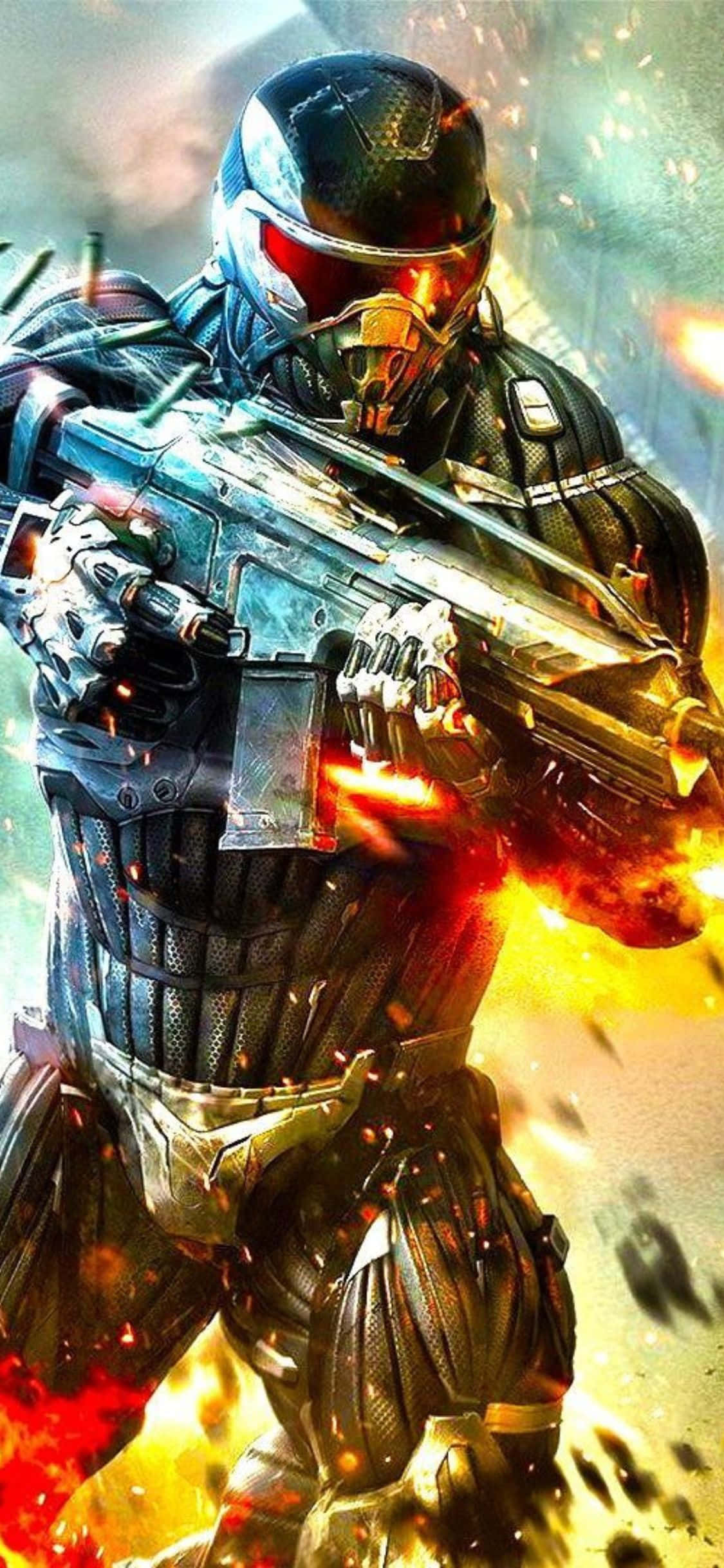 Maging masaya sa Crysis 3 sa iyong pinakabagong iPhone X Wallpaper