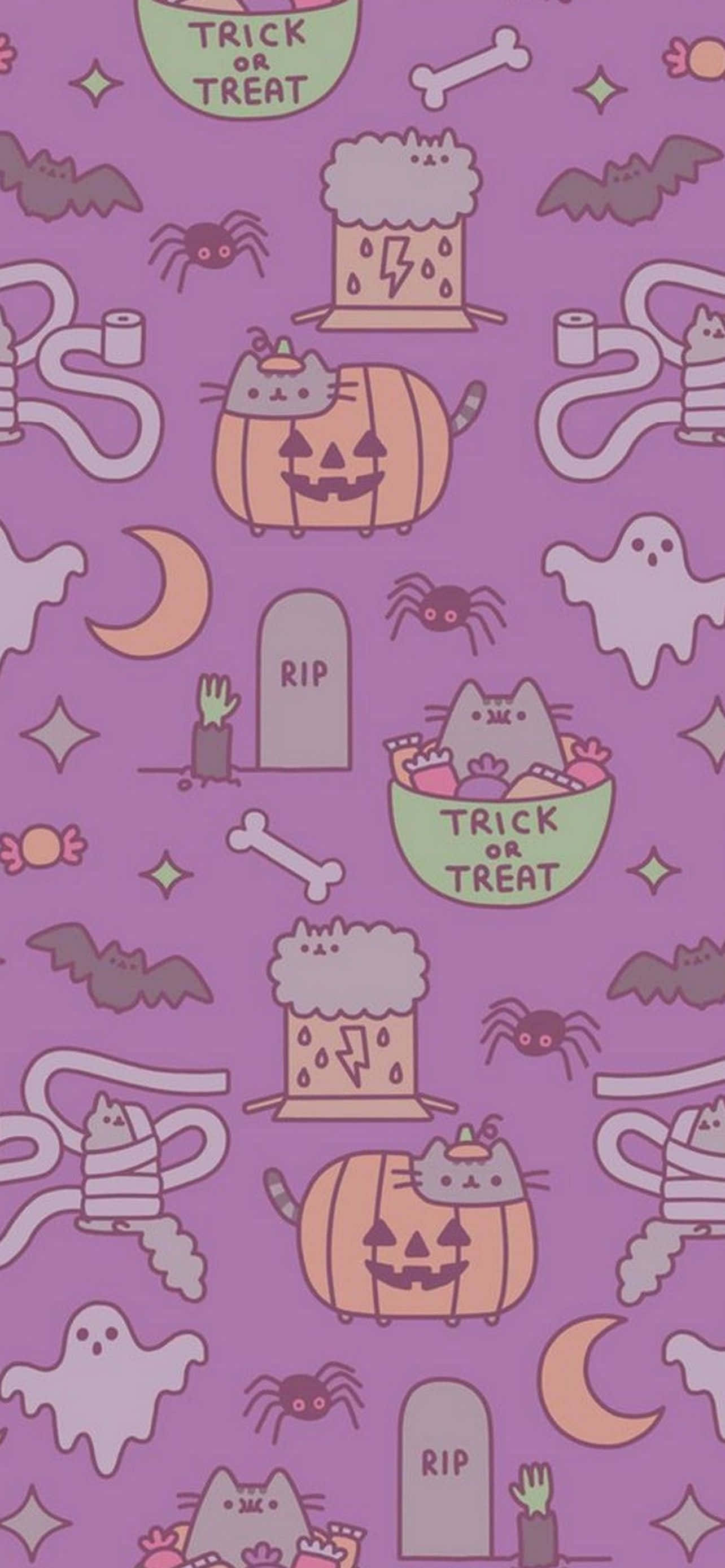 Maging nakakatakot at ipakita ang iyong diwa ng Halloween gamit ang masayang iPhone wallpaper na ito! Wallpaper