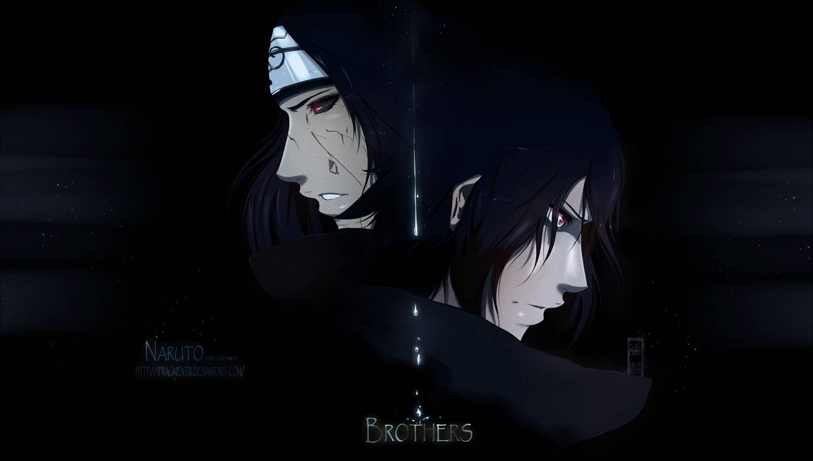 Magkapatid na Uchiha, sina Sasuke at Itachi Wallpaper