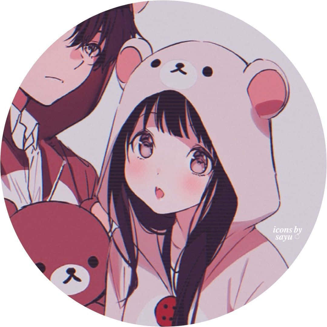 Magkasintahan na Oso na Magkatugmang Anime Profile Picture Wallpaper