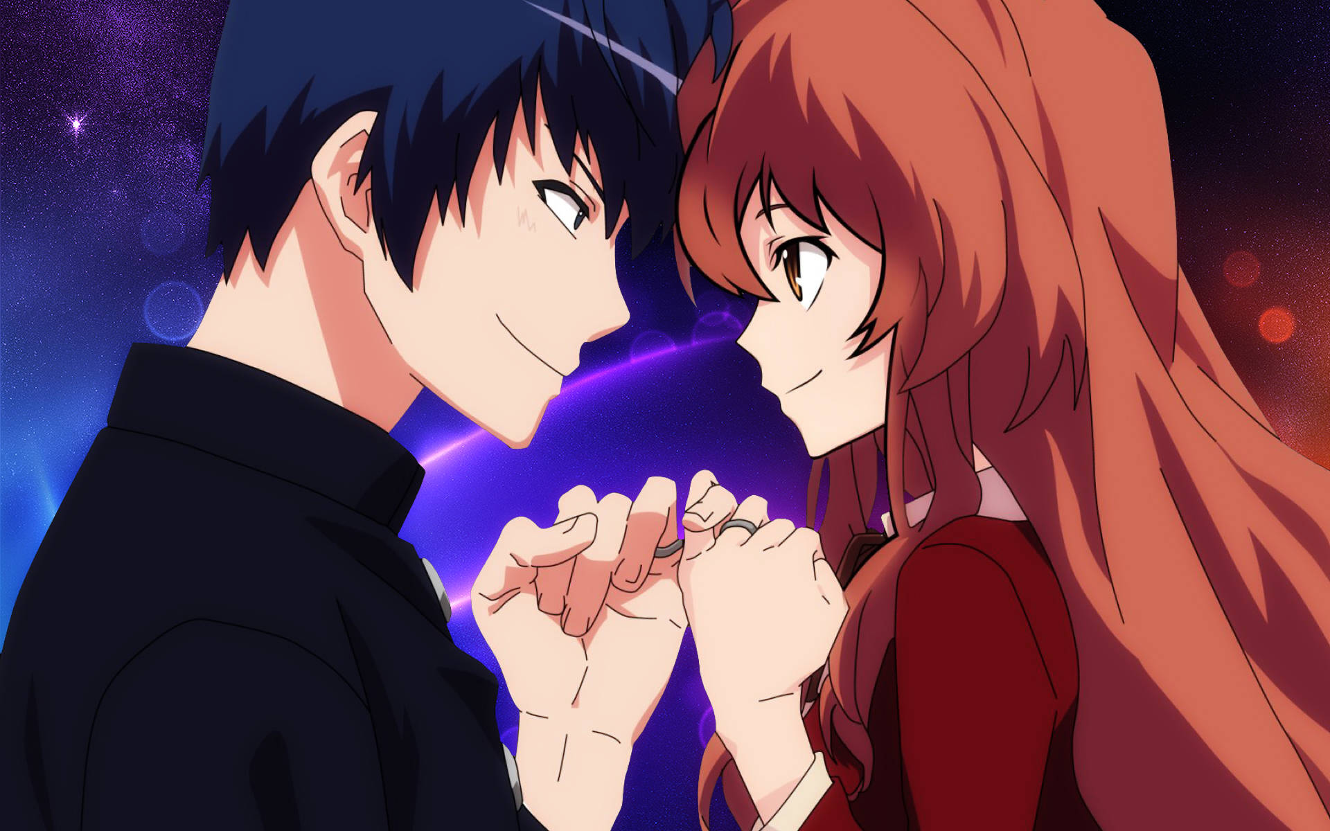 Magkasintahan sa Anime na Toradora Wallpaper