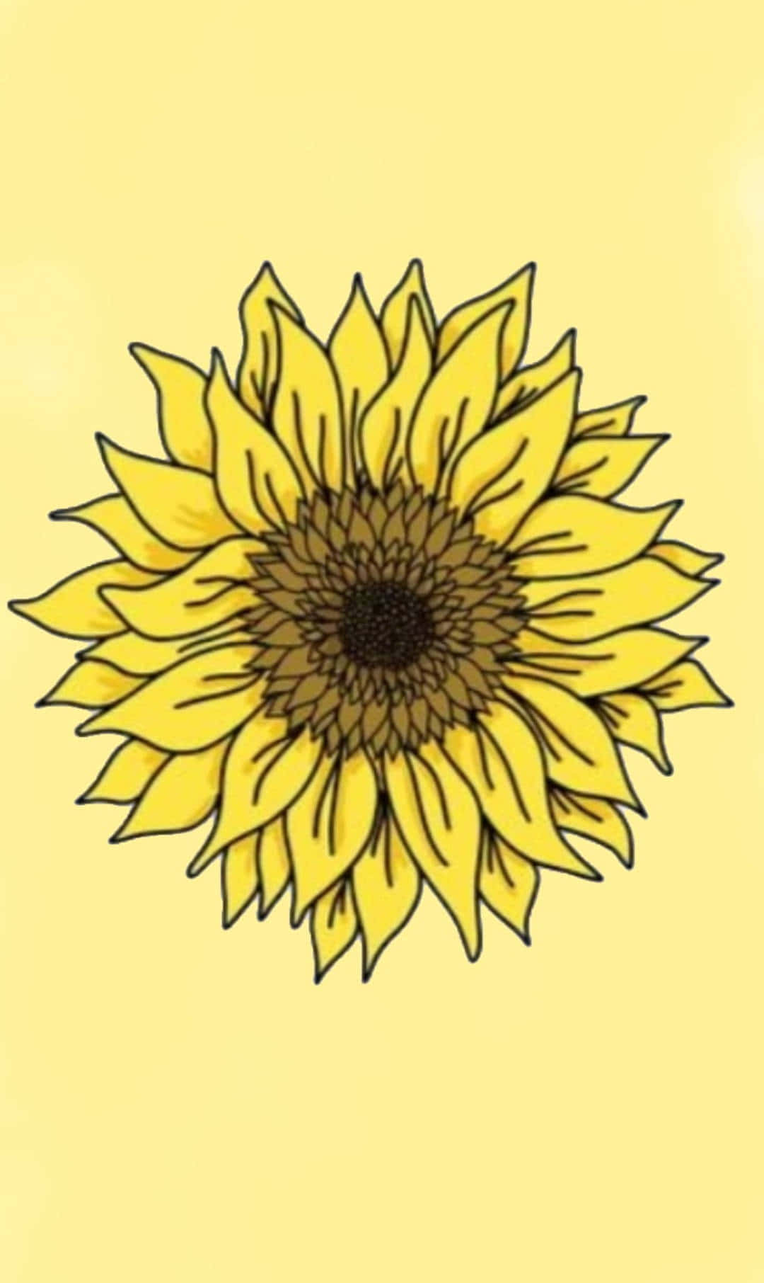 Maglaan ng oras para tumigil at magpahalaga sa kagandahan ng sunflower. Wallpaper