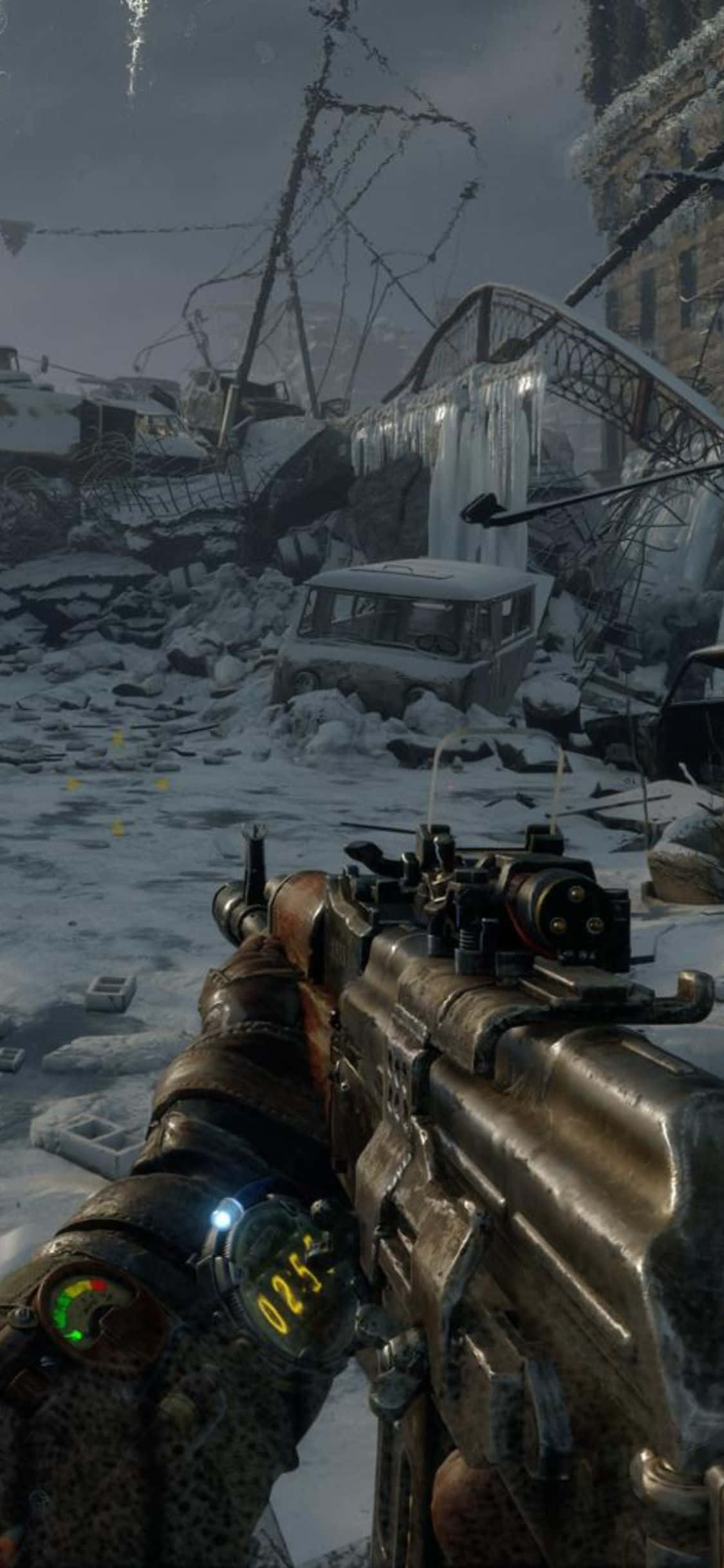 Maglakbay sa mga lalim gamit ang iPhone X at Metro Exodus Wallpaper