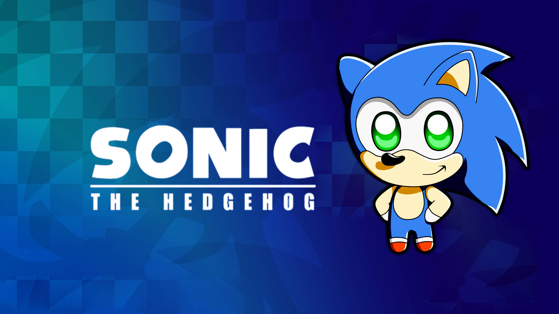 Maglaro bilang iconic na karakter ng video game, si Sonic the Hedgehog Wallpaper