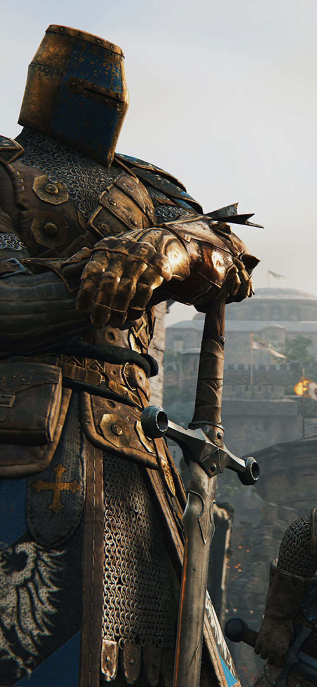Maglaro ng For Honor sa Pinakabagong Apple iPhone Xs Max. Wallpaper