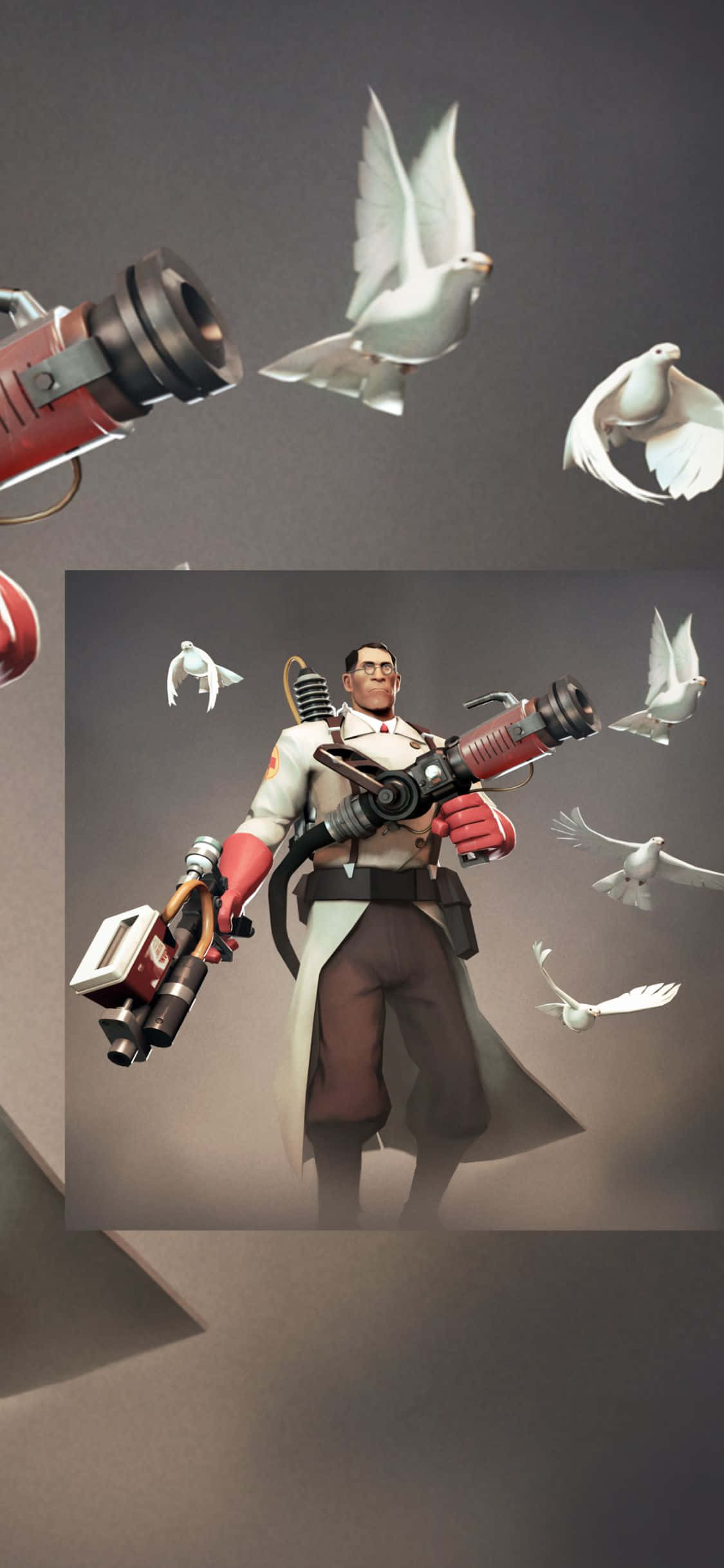 Maglarong Team Fortress 2 sa isang Super-Powered na iPhone XS Wallpaper
