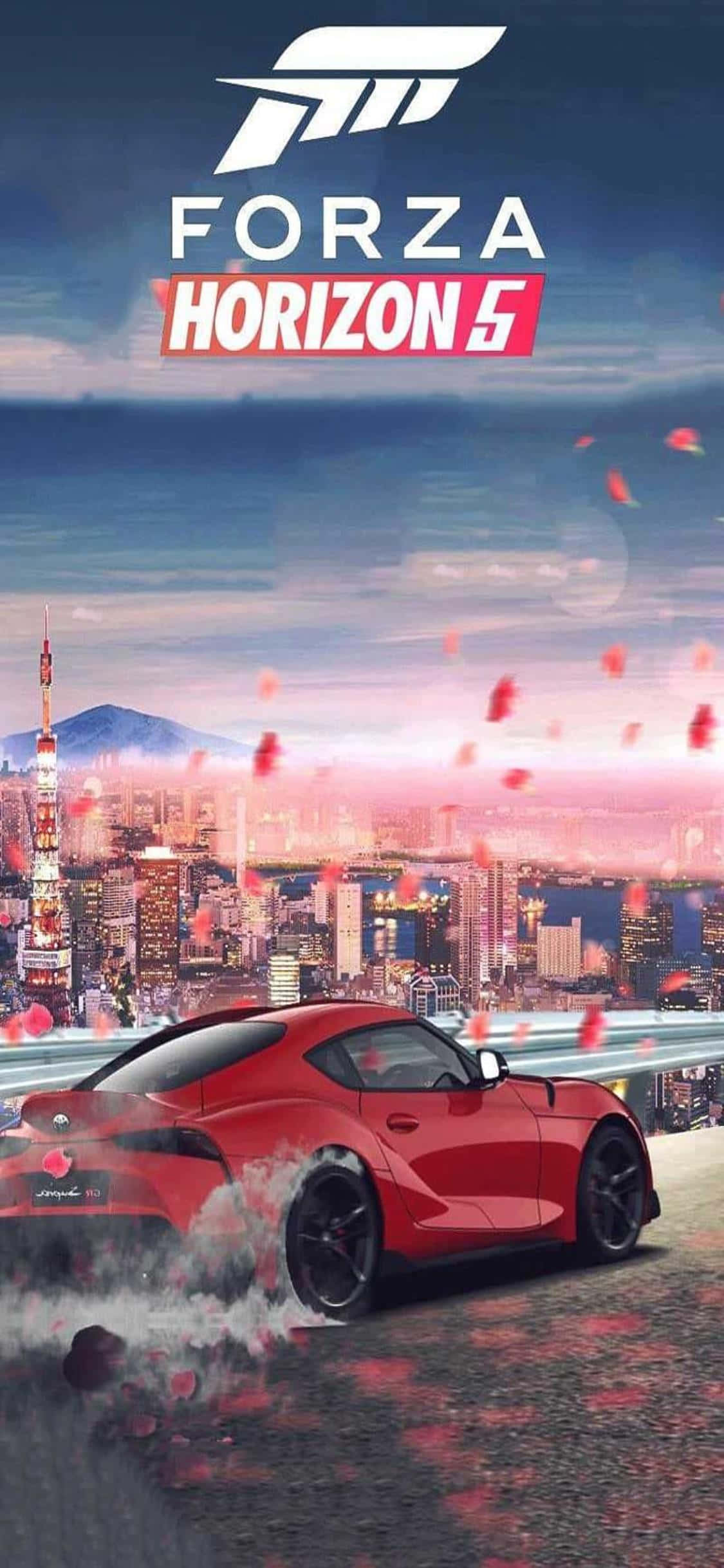 Maglayag sa Open World kasama ang iPhone Xs at Forza Horizon 4 Wallpaper