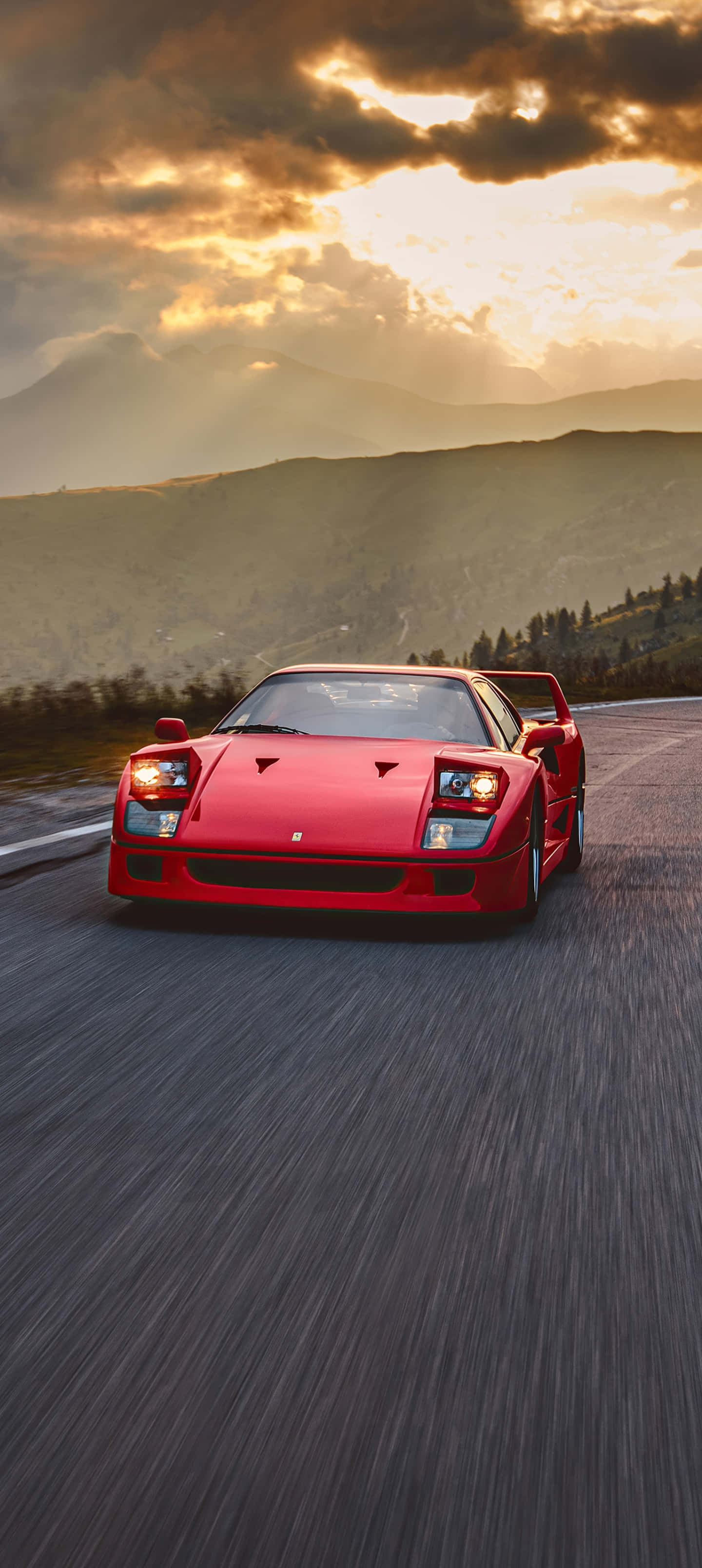 Maglibot sa Bayan nang Estilo Gamit ang Astig na Ferrari Wallpaper