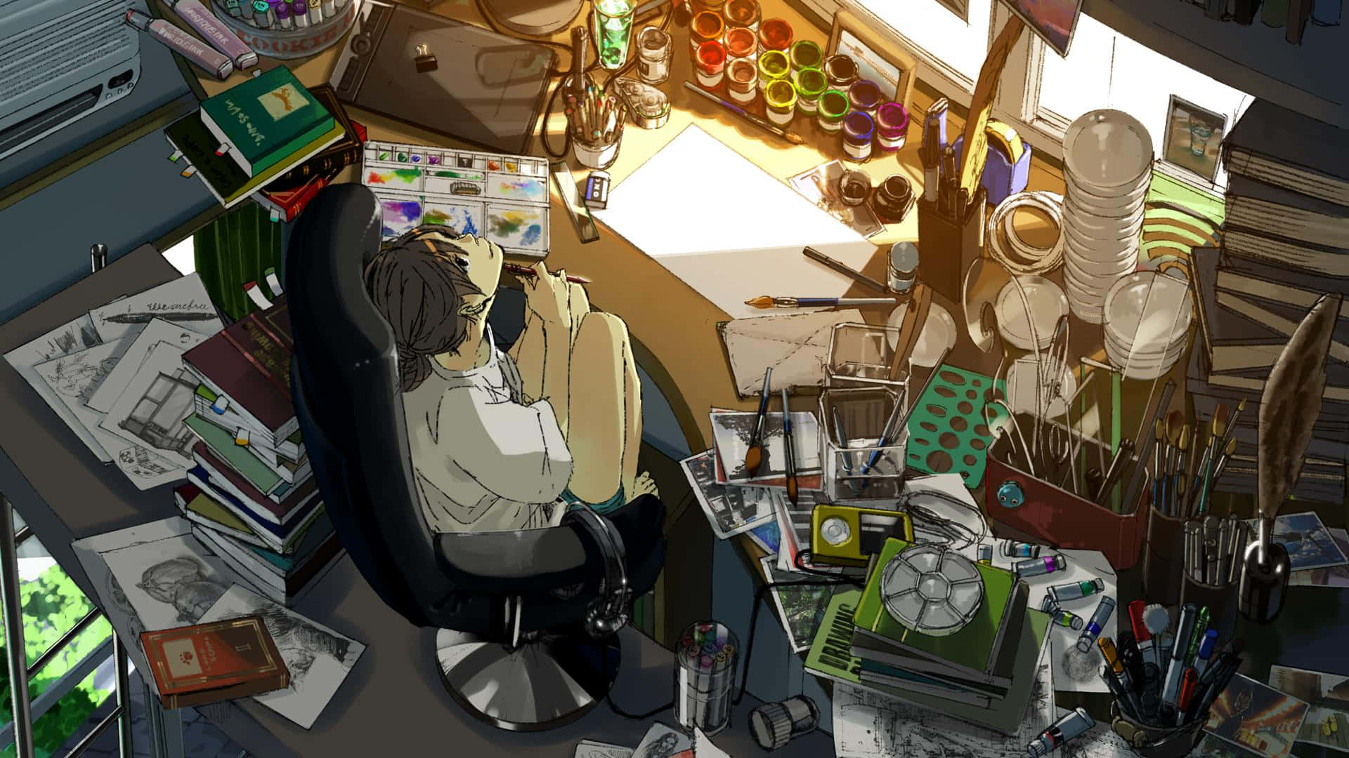 Magpahinga sa Anime Room – Isawsaw ang iyong Sarili sa Iyong Pagkahumaling sa Anime Wallpaper