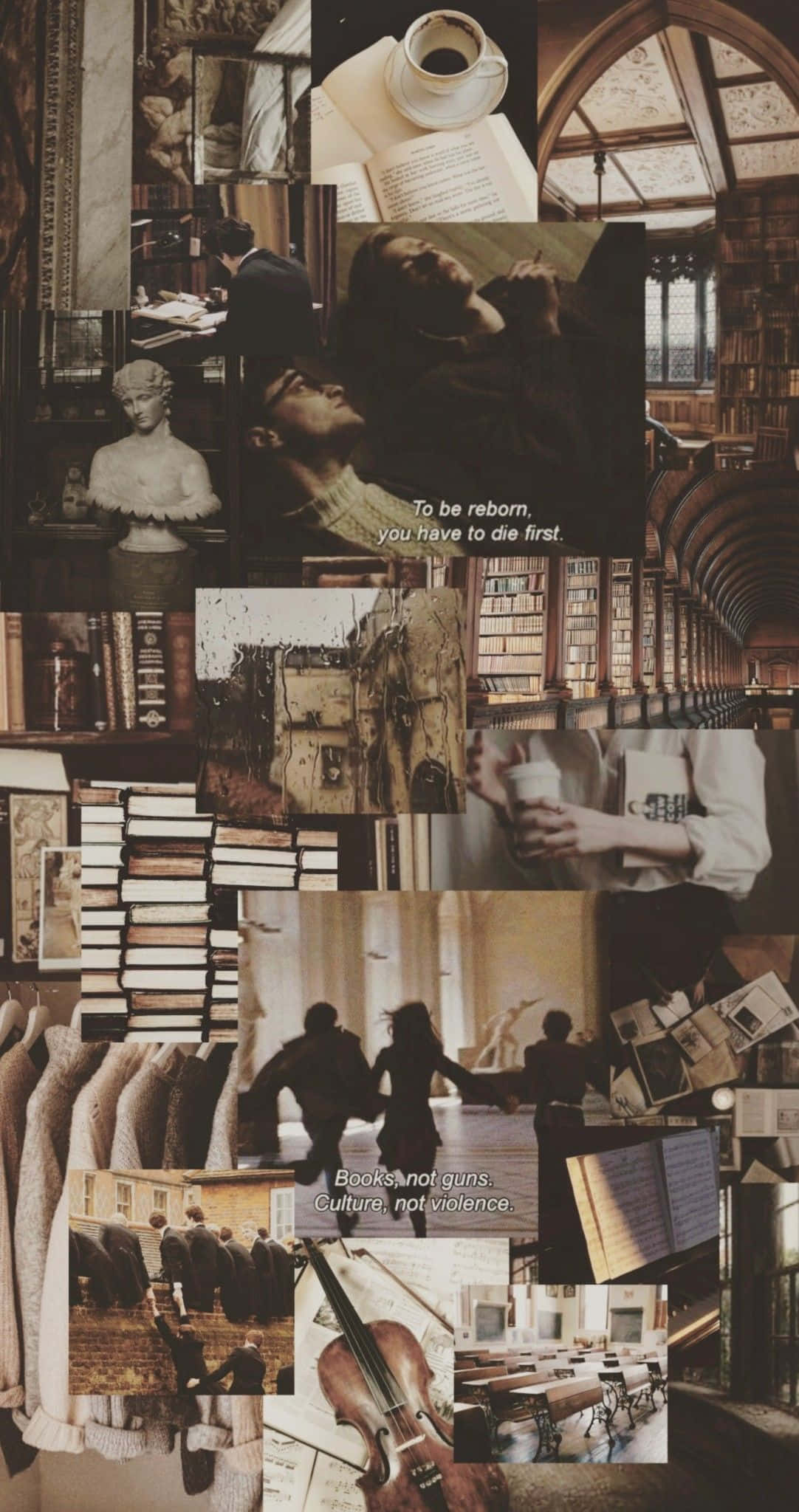Magsimula ng Isang Paglalakbay ng Intelektuwal na Pagkausyoso sa Estetikang Dark Academia Wallpaper