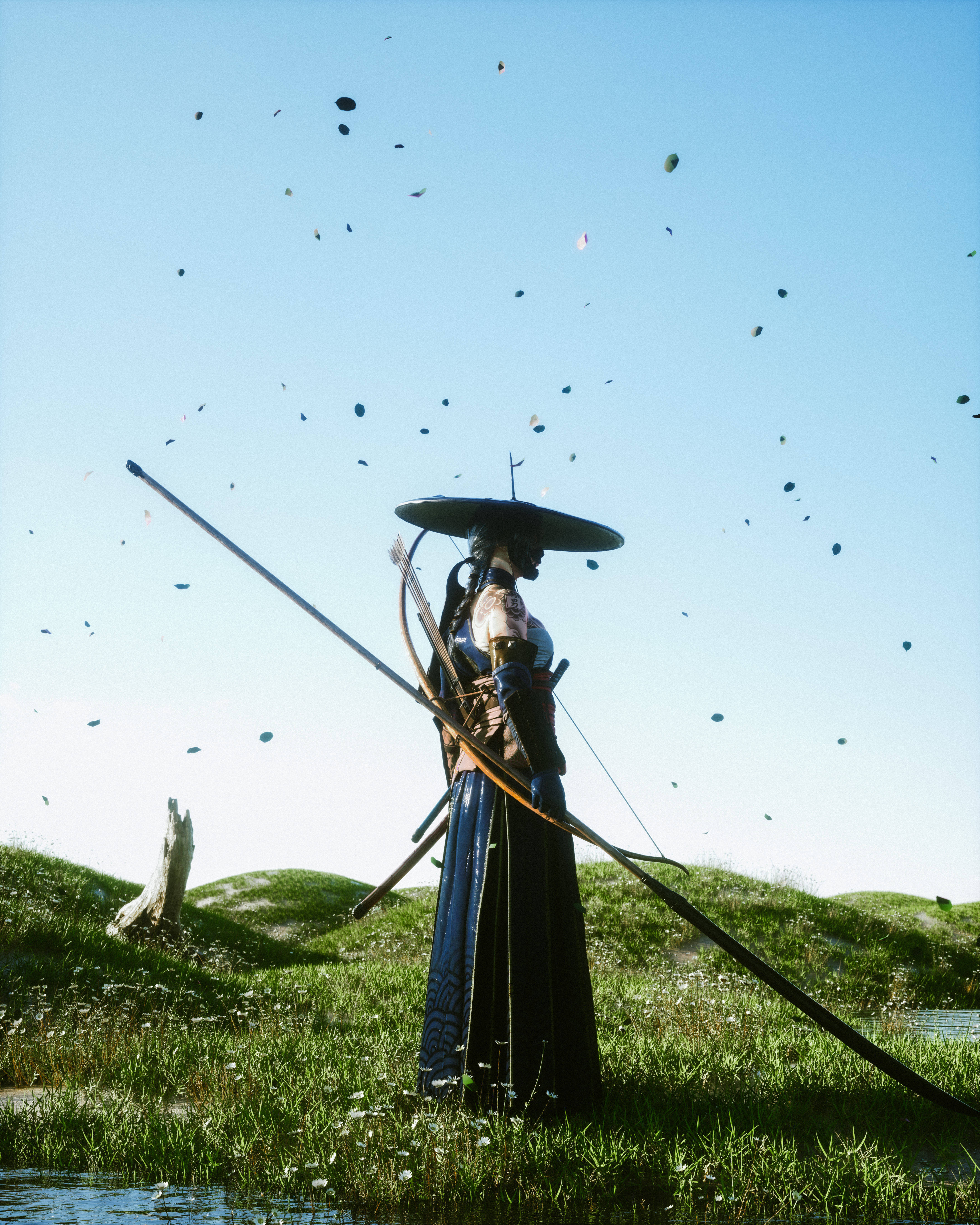 Mahabang Haba ng Samurai Hapon Wallpaper