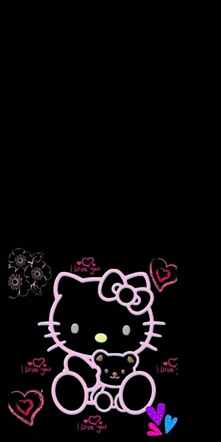 Mahal Kita Black Hello Kitty Wallpaper