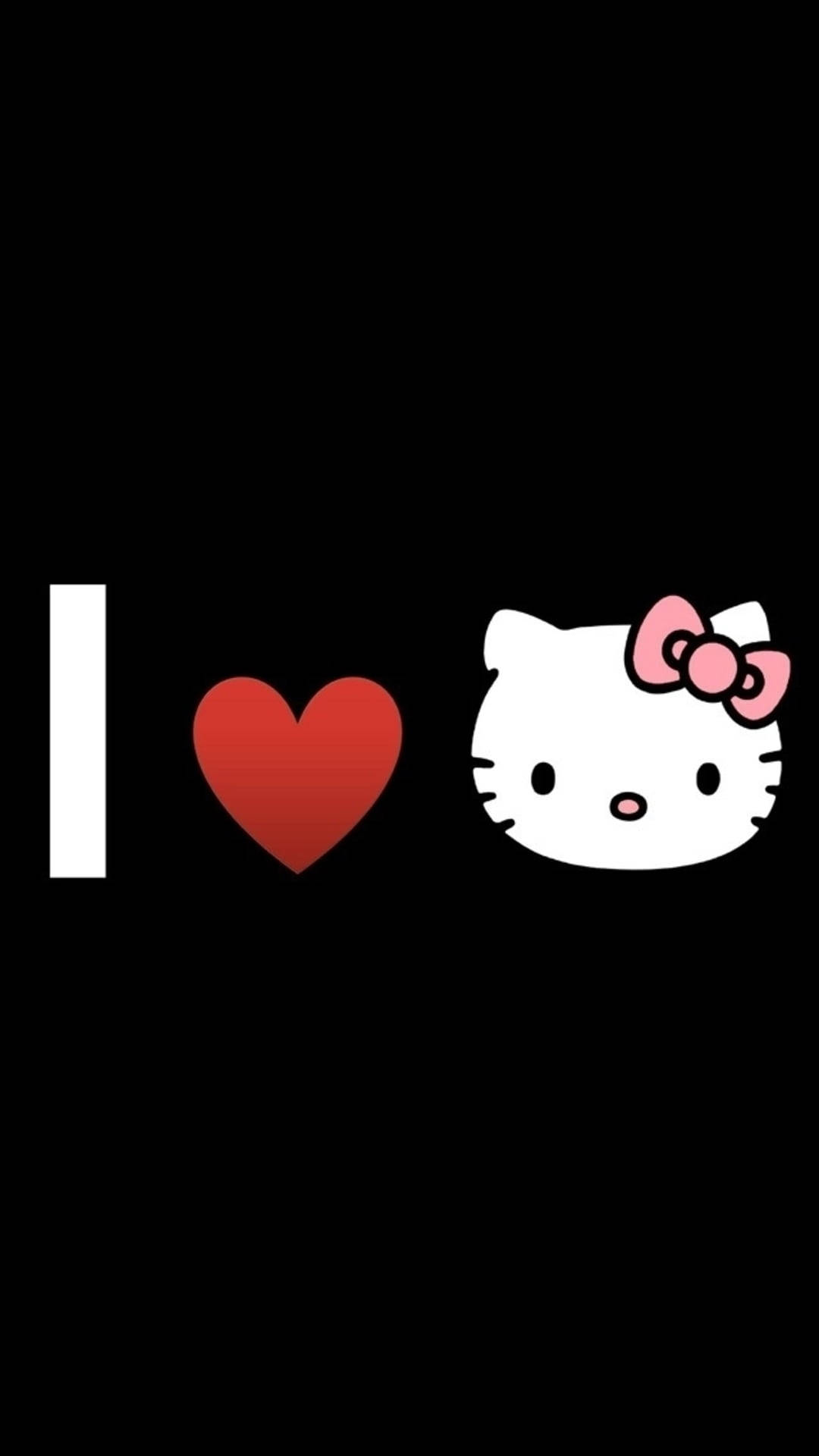 Mahal Ko ang Itim na Hello Kitty Wallpaper