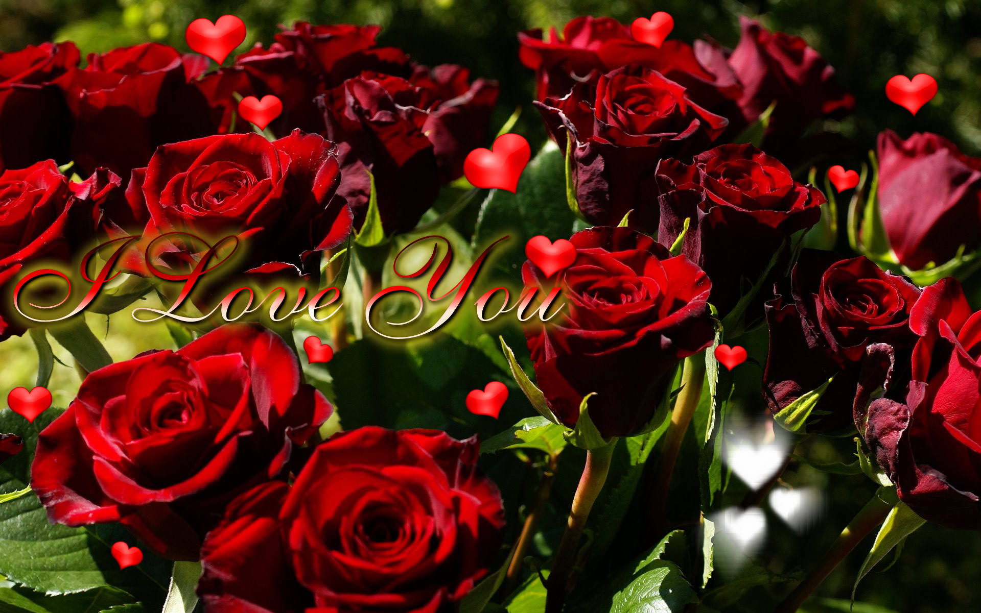 Mahal na Mahal Kita na May mga Rosas Wallpaper