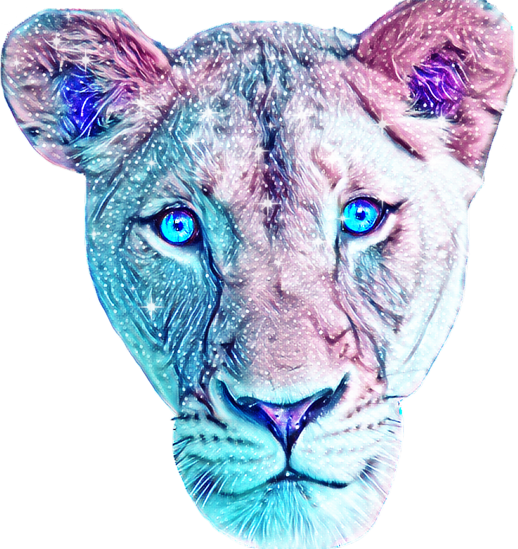 Mahiwagang Asul na Mata na Leon Wallpaper
