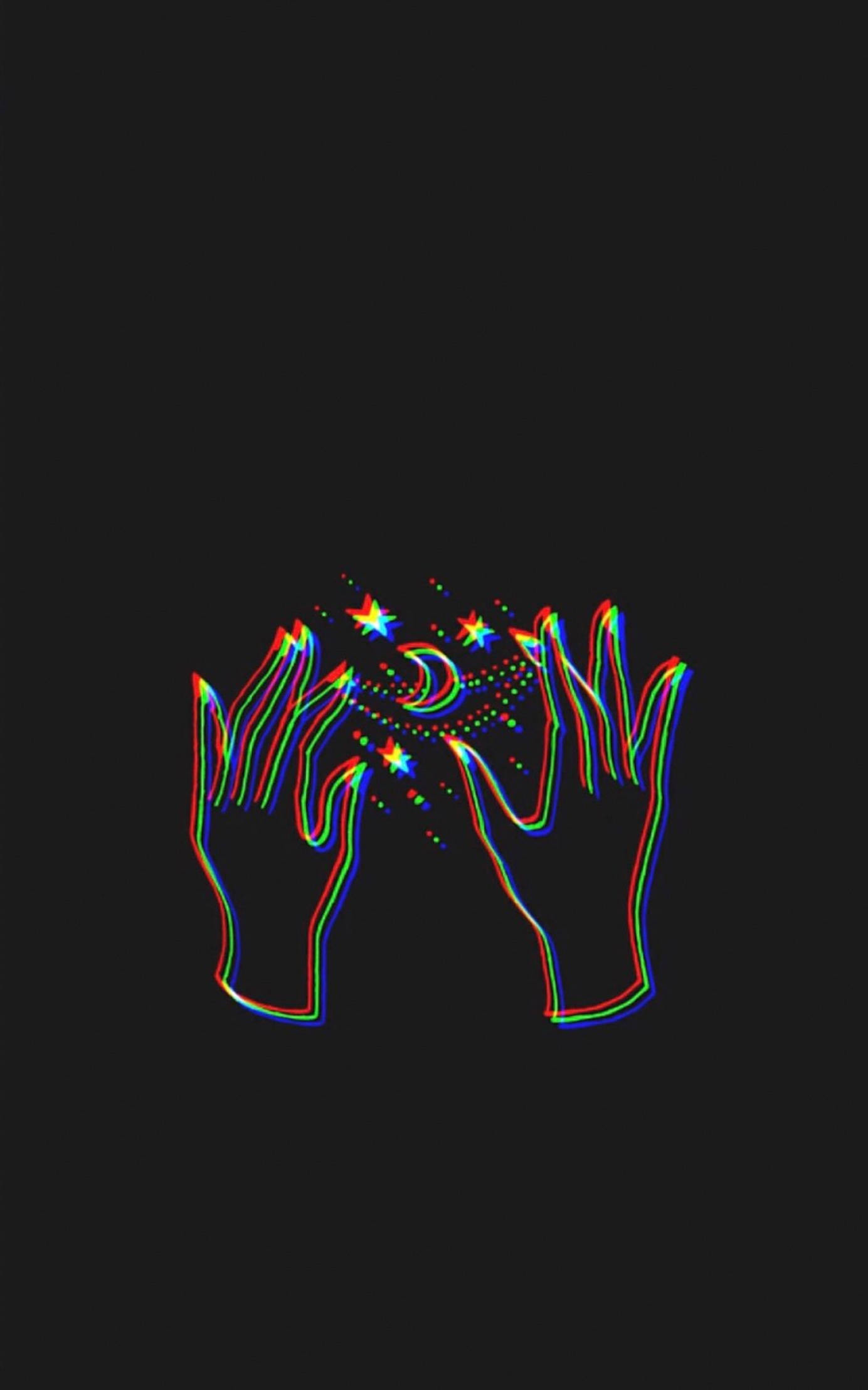 Mahiwagang Kamay na Aesthetic para sa iPhone Wallpaper