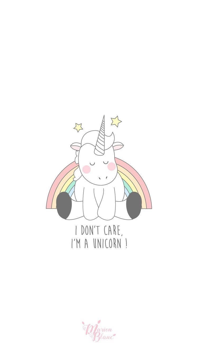 Mahiwagang Puting Unicorn Wallpaper