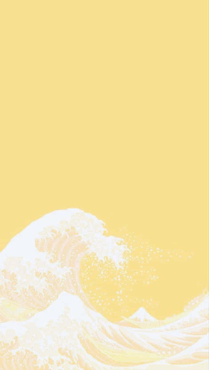 Mainit at maaliwalas na dilaw na kulay sa isang panaginip na tanawin Wallpaper