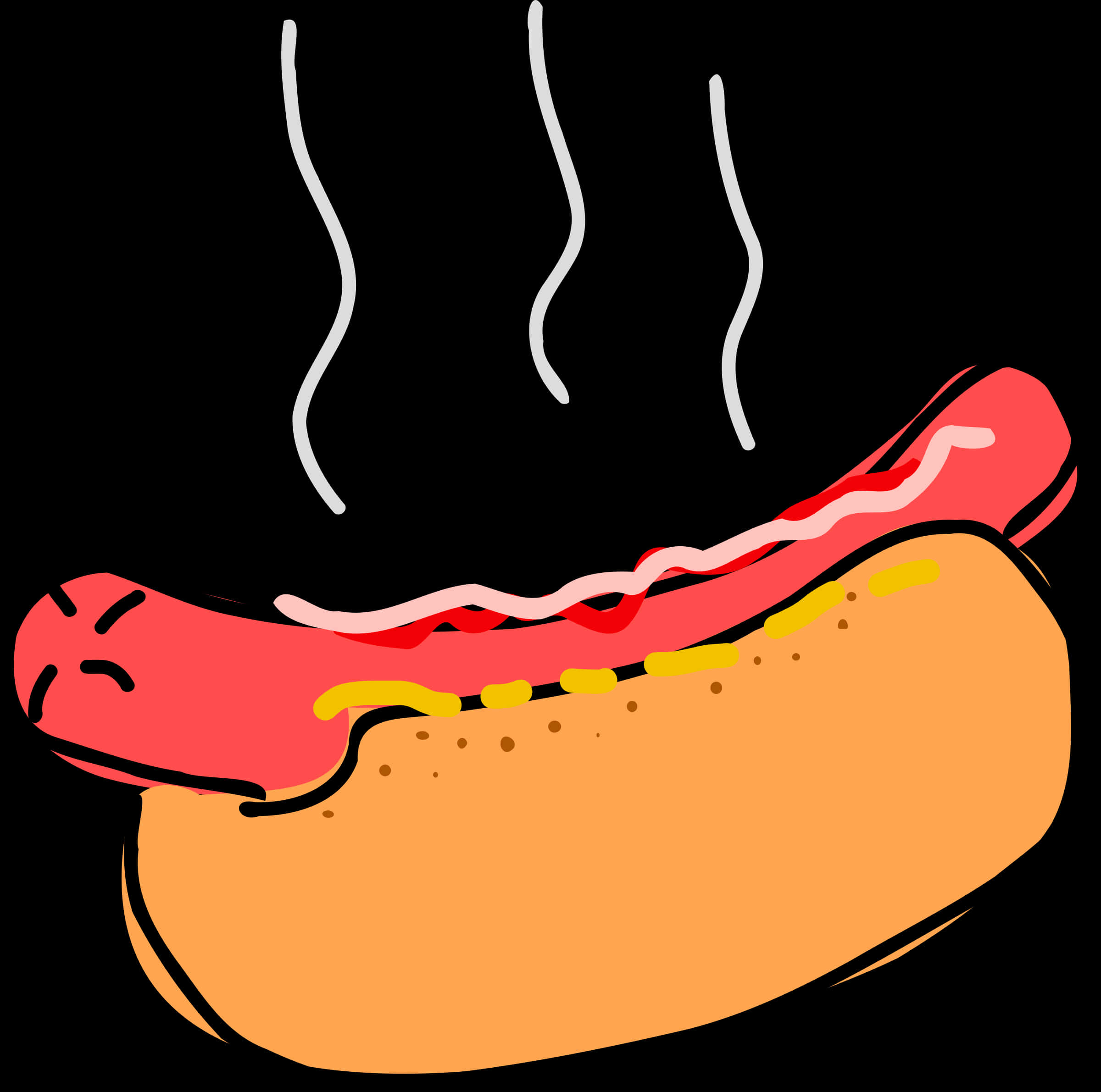 Mainit na Cartoon Hotdog Wallpaper