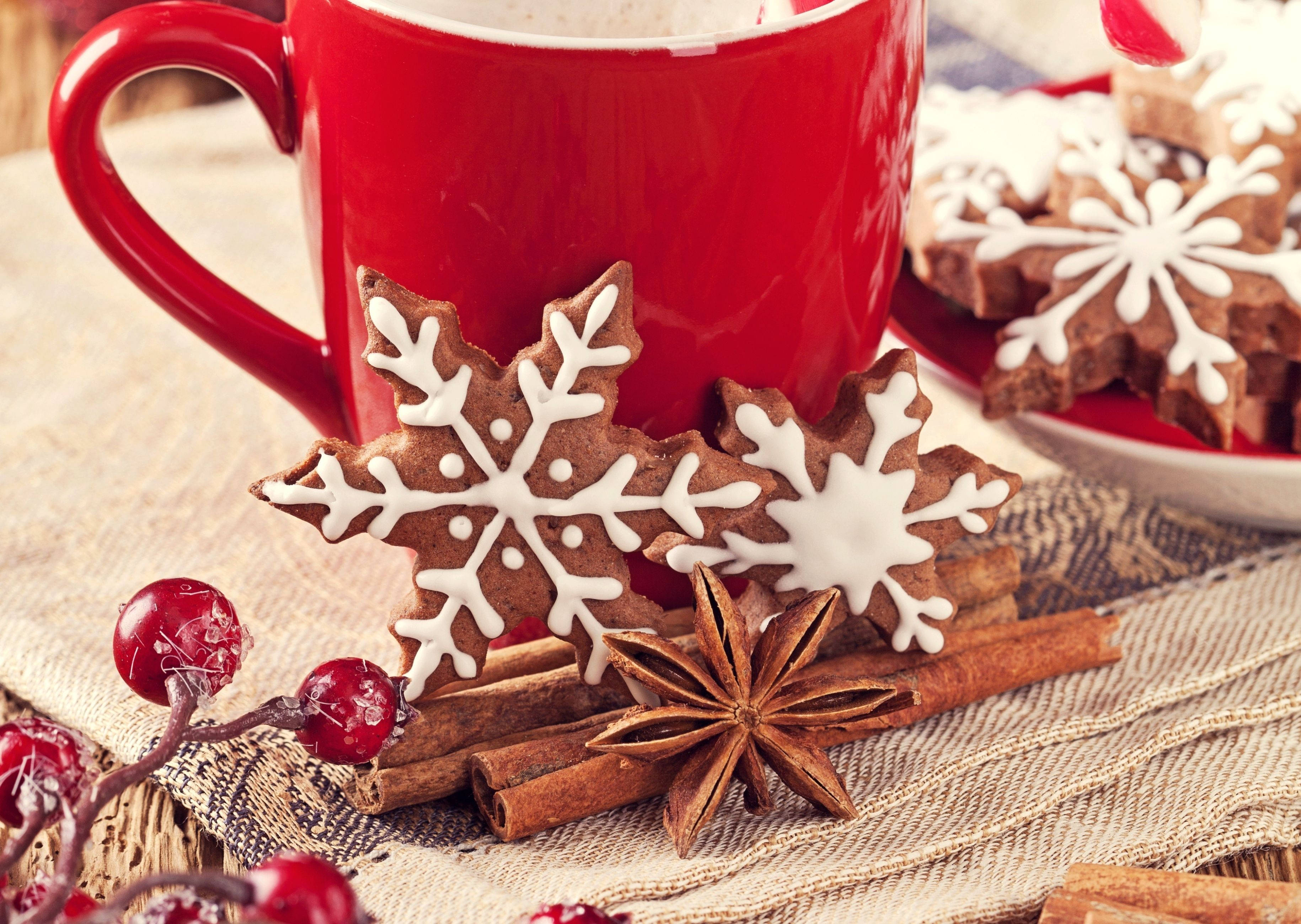 Mainit na Inumin para sa Pasko Wallpaper
