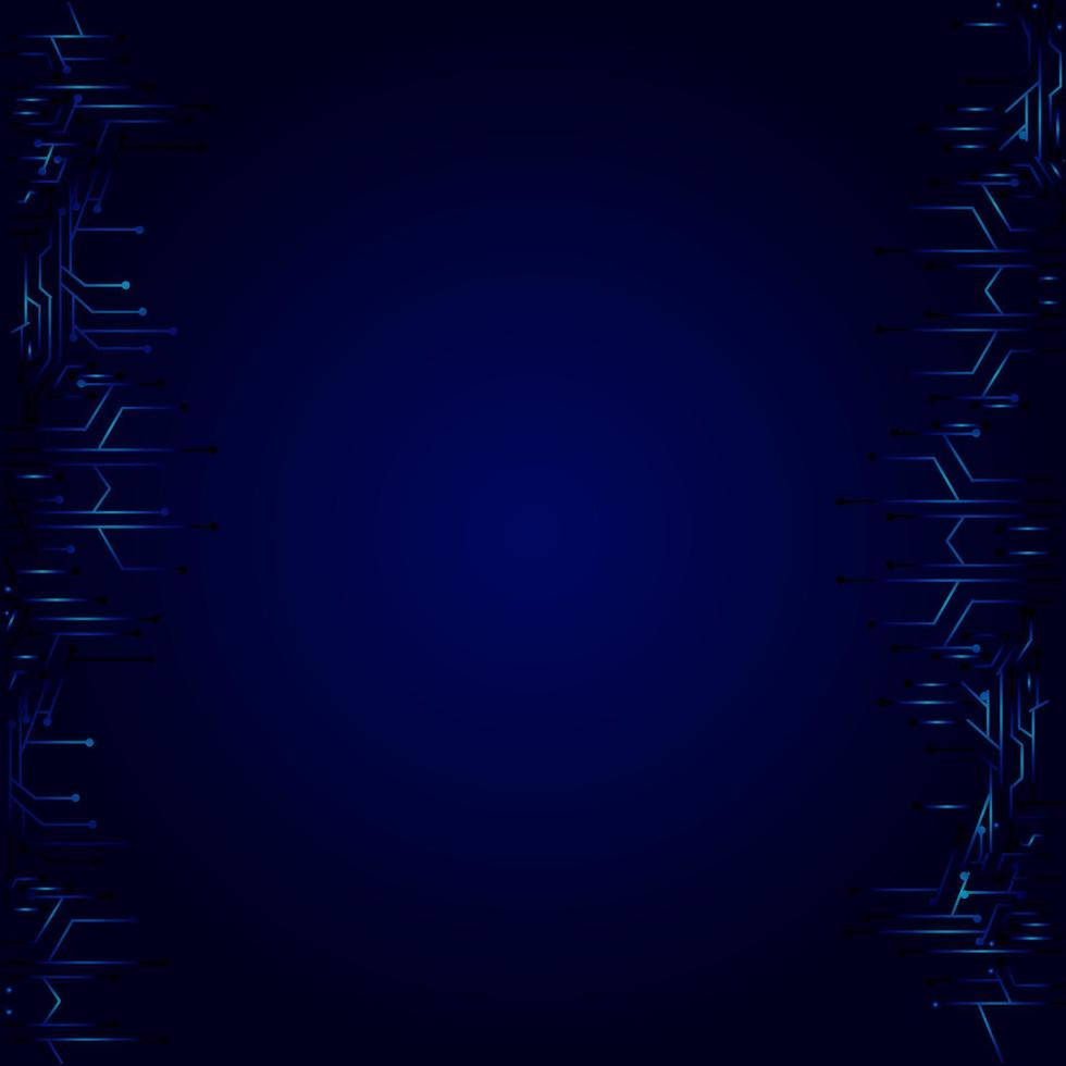 Maitim na Asul na Background ng High Technology System Wallpaper