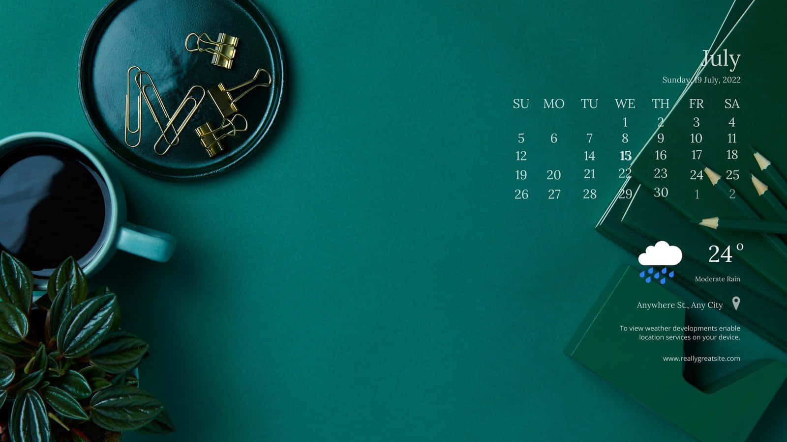Makabagong Desktop Calendar Wallpaper