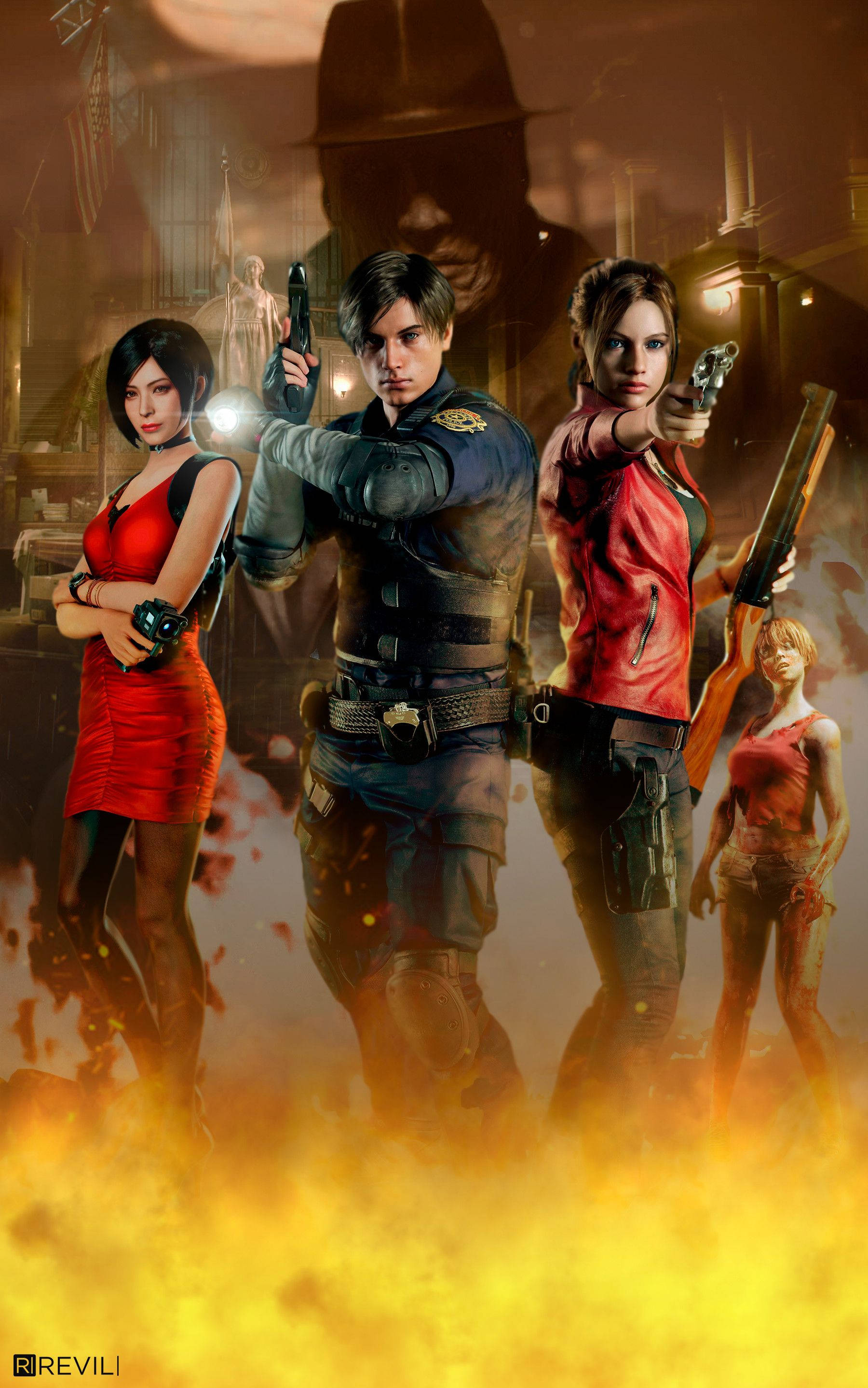 Makaligtas sa zombie apocalypse kasama si Claire Redfield sa mga lansangan ng Raccoon City. Wallpaper