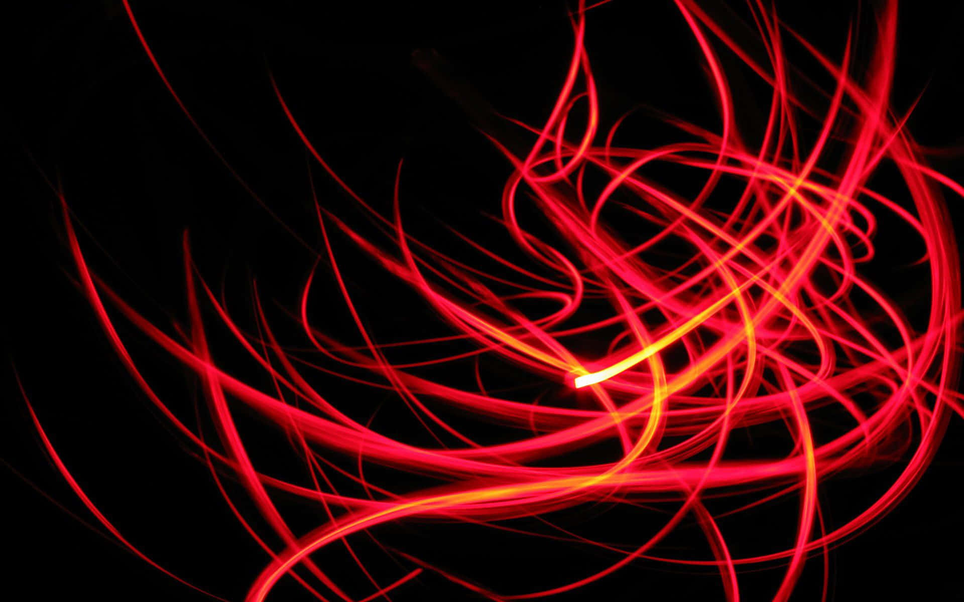 Makapangyarihang Neon Red na Background Wallpaper